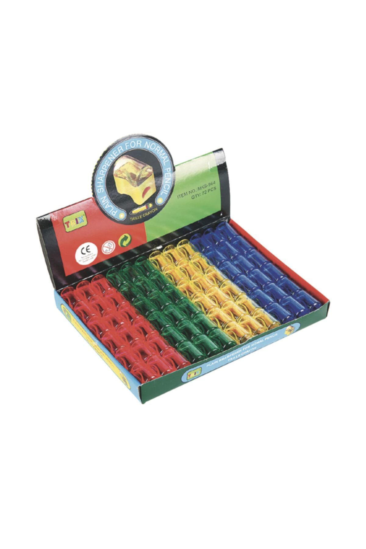 Trix Kalemtraş Mini Hazneli 72 Adet