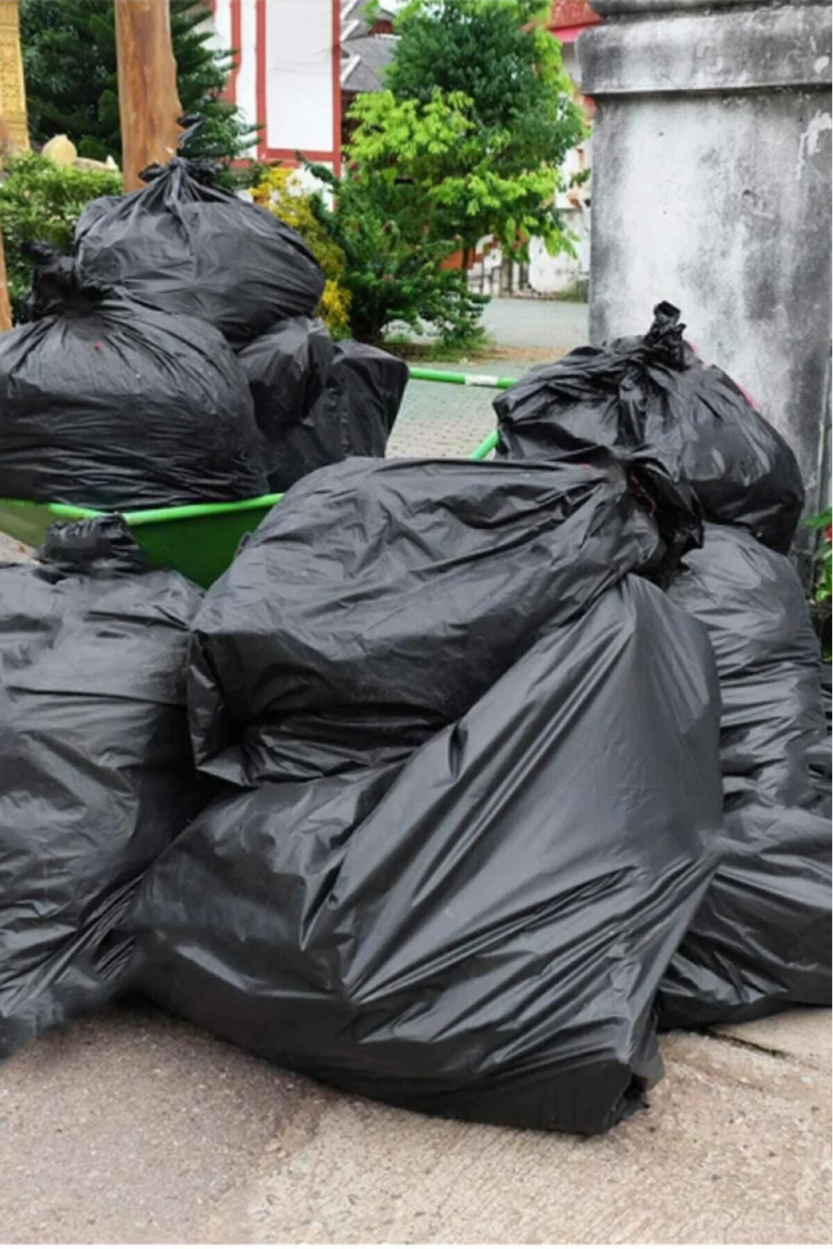 Popy Kalin Çöp Torbasi 300 Gr X 5 Rulo Siyah Çöp Poşeti 80X110 Cm Jumb