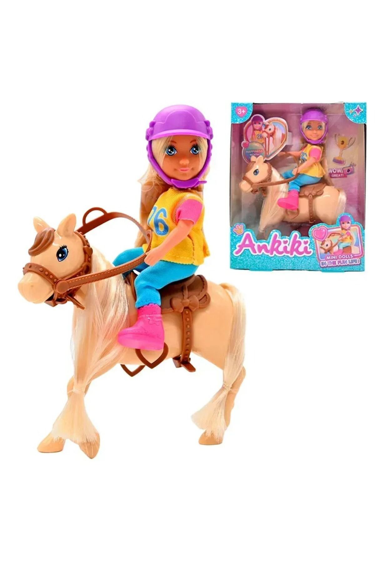 Oyuncak Store Kaliteli Ankiki Binici Bebek Model Atli Bebek
