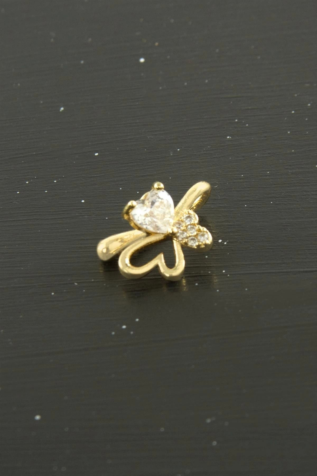 Pamiravm Kalp Tragus Zirkon Taşli Piercing 1 Adet