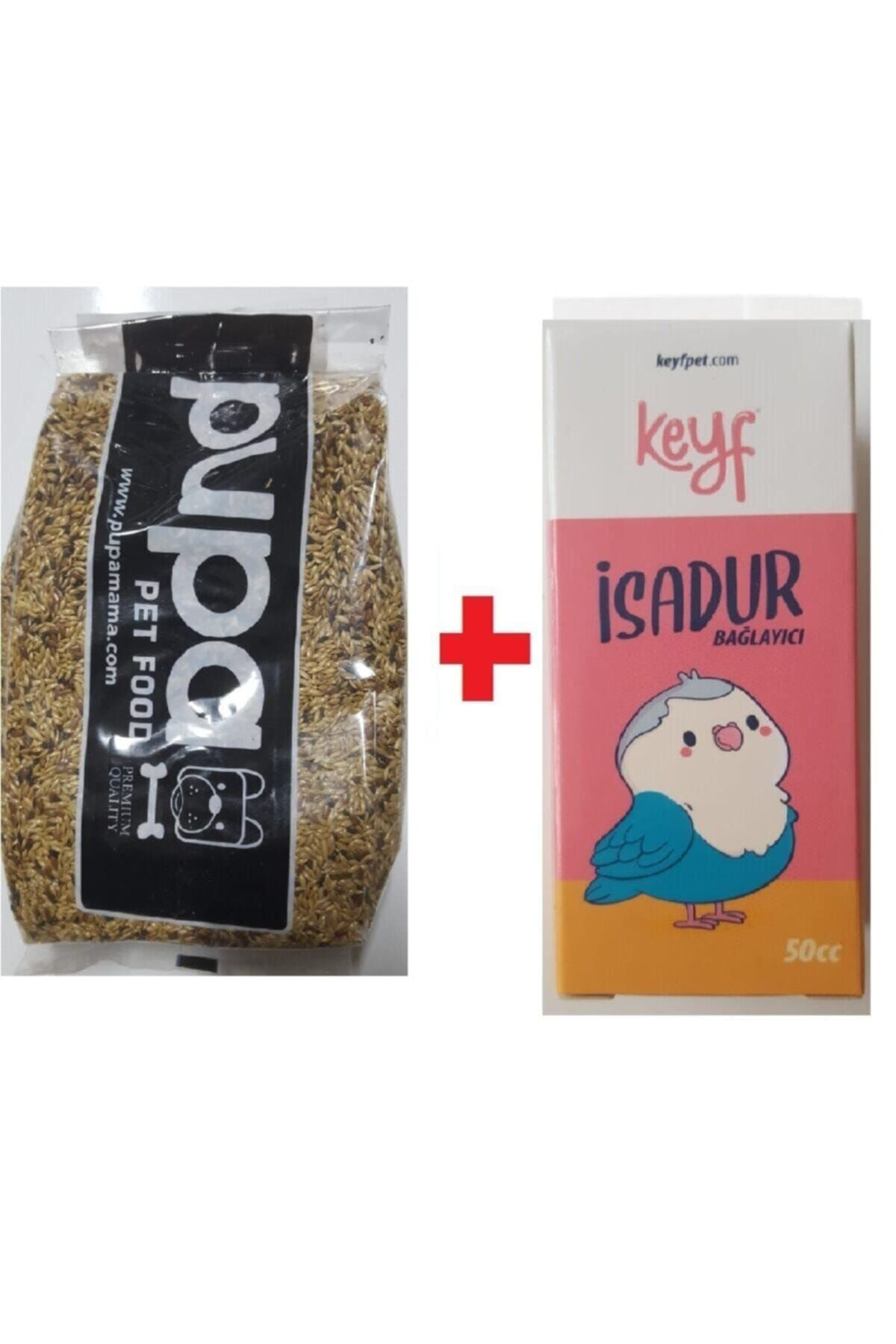 Pupa Kanarya Yemi 1 Kg Karişik Taneli Keyf İsadur 50 Cc ( Kuşlarda İsh