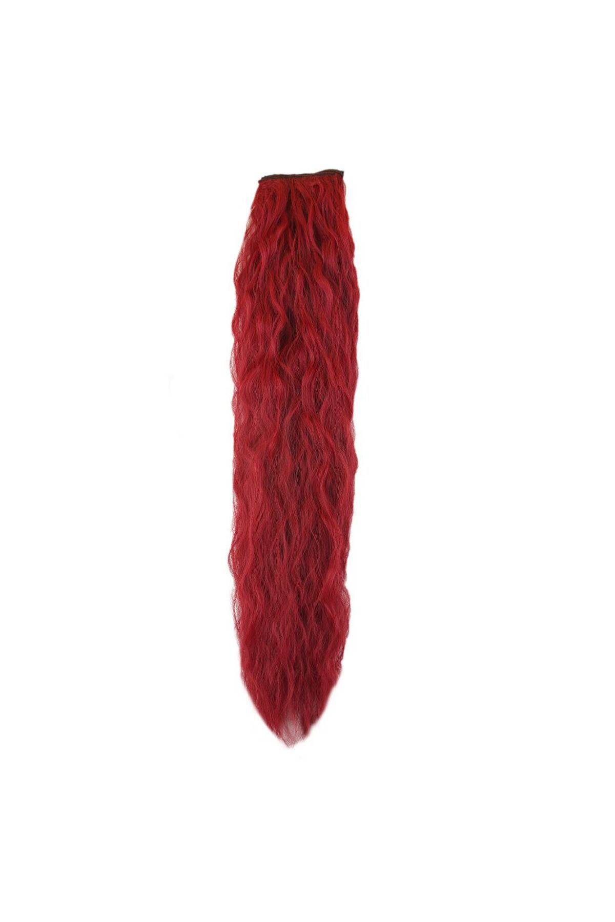 Lisinya Kanekalon Fiber  Sentetik Kabartilmiş Dalgali 8 Parça Saç Çit Çit