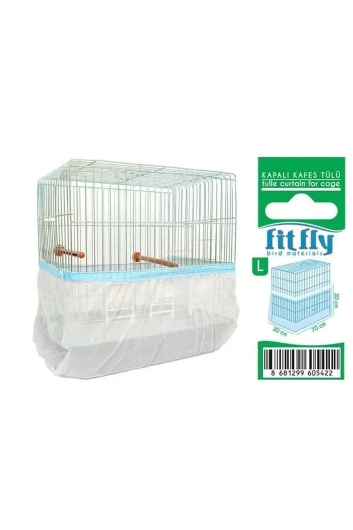 Fit Fly Kapali Lüx Kuş Kafesi Tülü Large