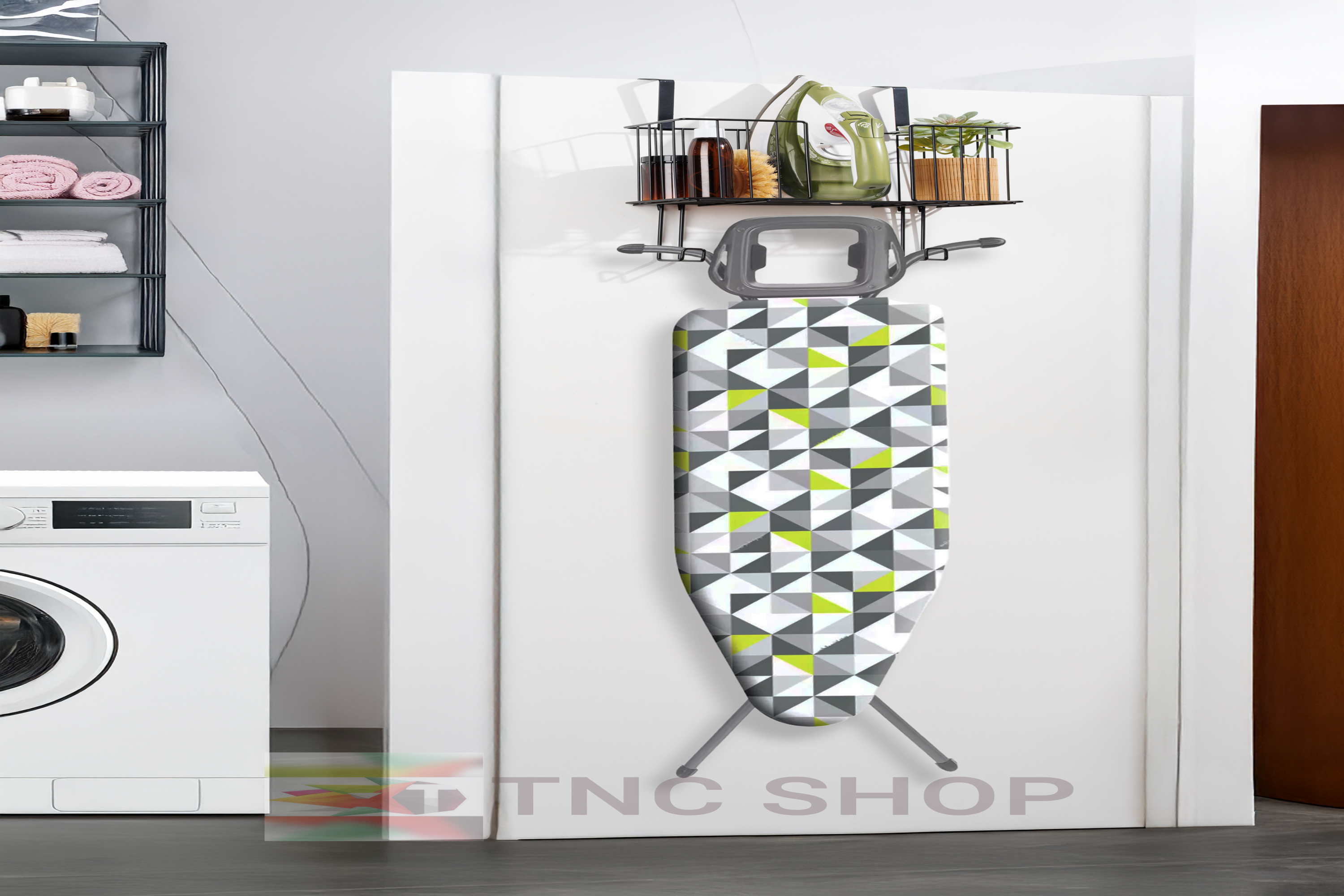 Tncpatishop Kapi Arkasi Ütü Ve Ütü Masasi Askisi Ütü Düzenleyici Raf - Siyah