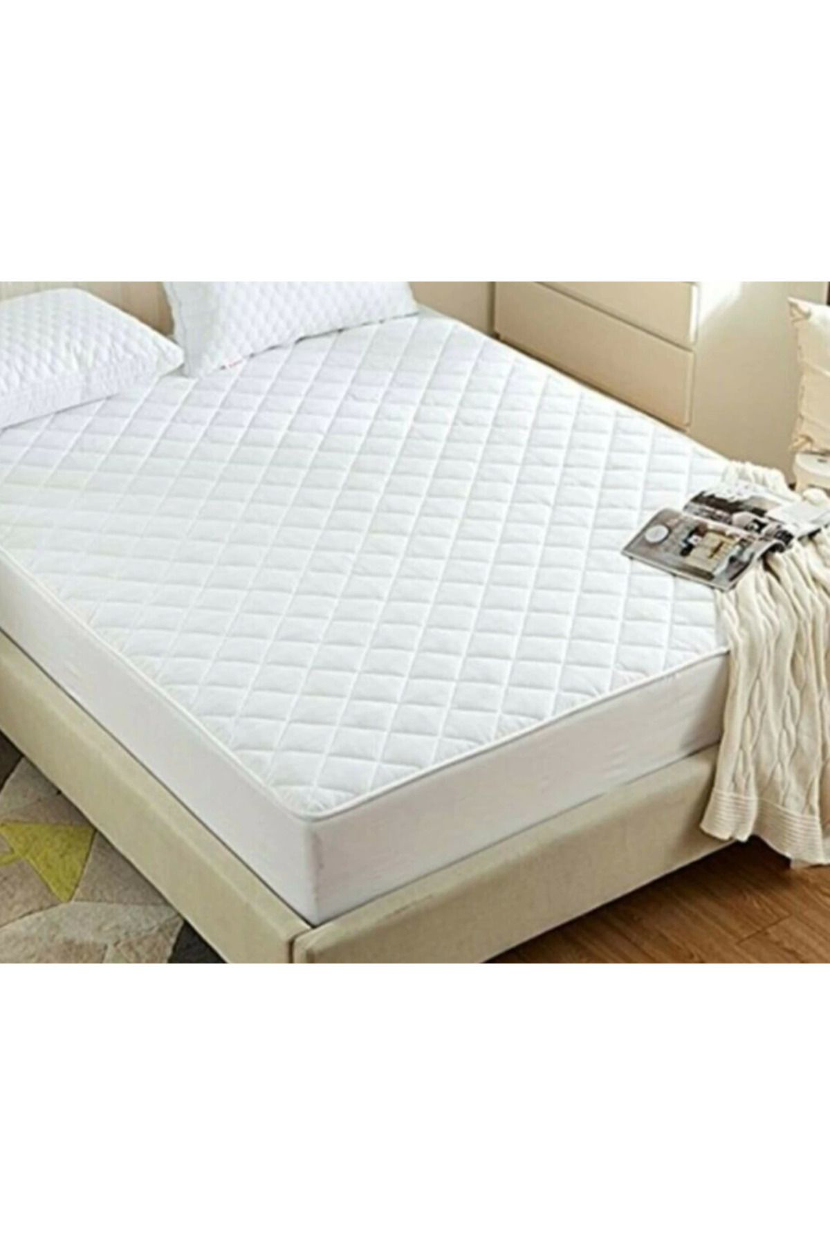 Yusuftex Kapitoneli Tek Kişilik Yatak Koruyucu Sivi Geçirmez Alez (100 X 2