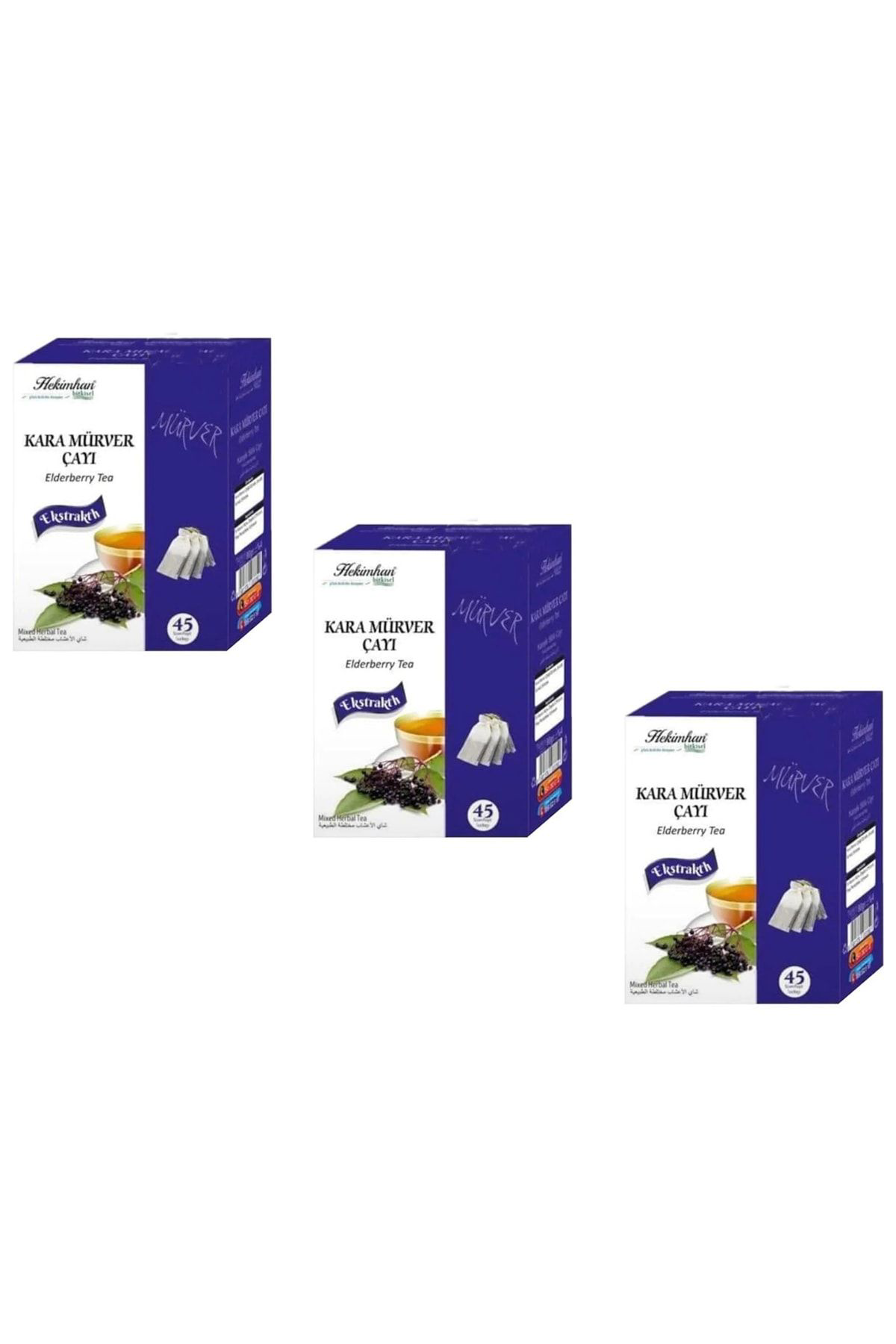 Hekimhan Kara Mürver Çayi 3 X 45 Süzen Poşet