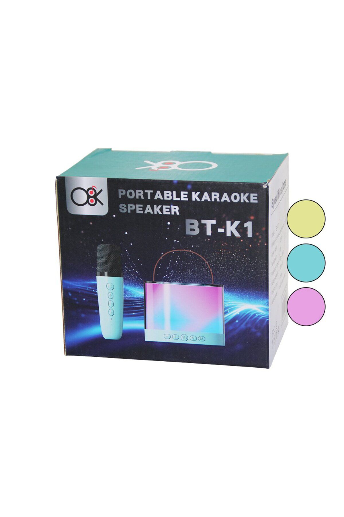 Storemax Karaoke Mikrofonlu Wireless Hoparlör - Speaker İşikli Usb Şarjli