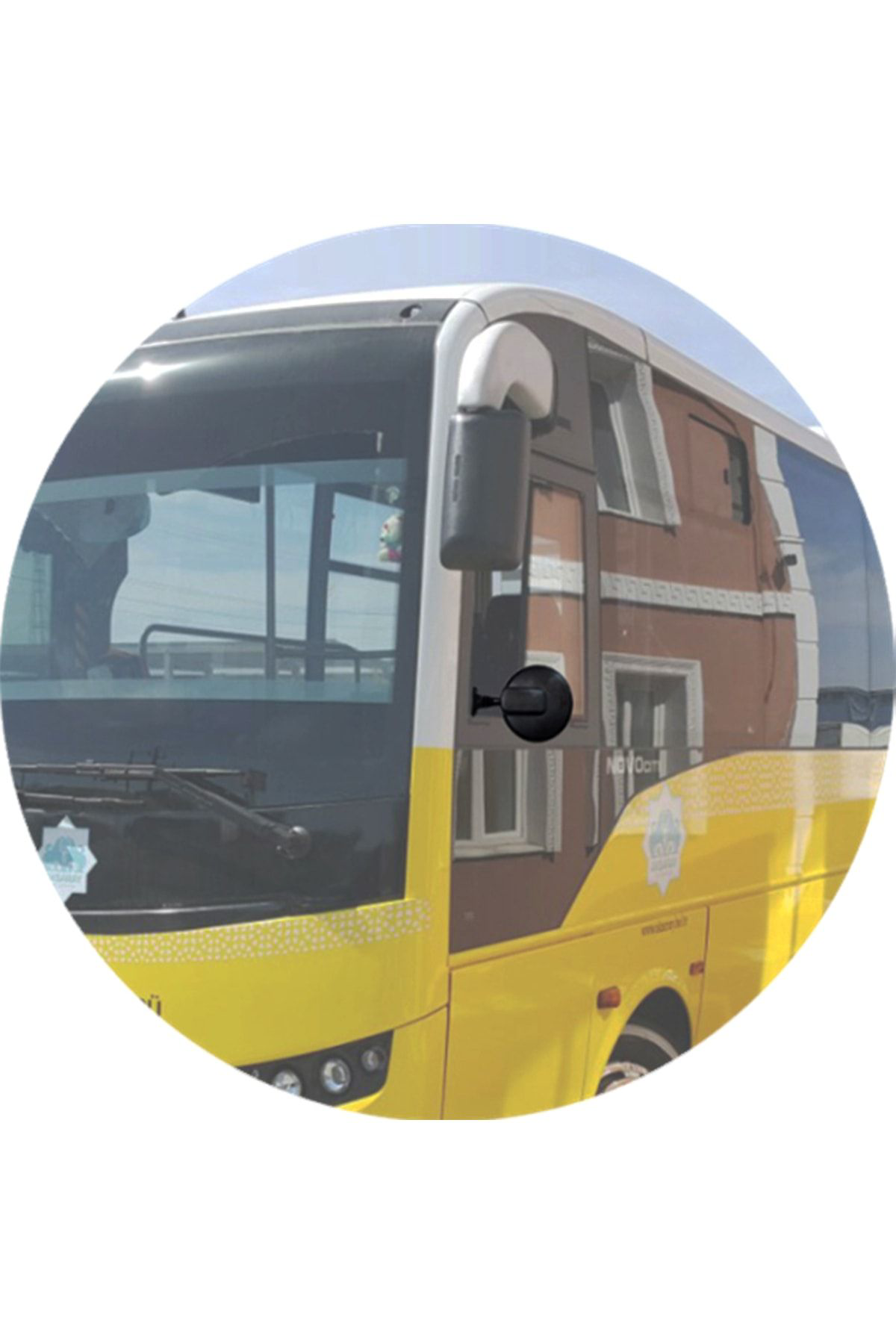Motaysan Kartal Universal Midibüs Minibüs Otobüs Yan Ayna 180X180 Mm