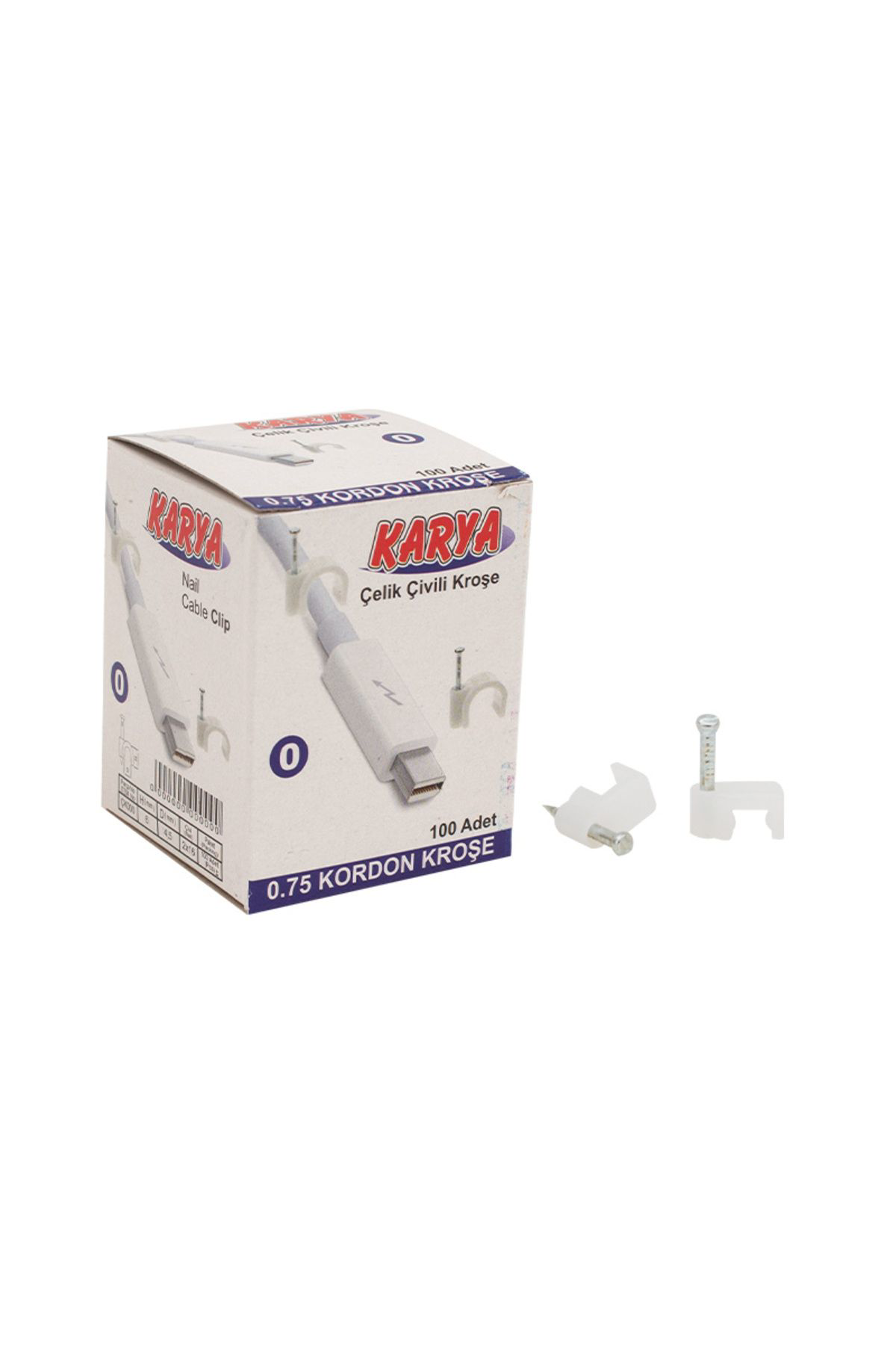  Allturco  Karya 0 Numara 4 Mm Kroşe (100Lü Paket)(0.75 Yassi Kablolar İçin)