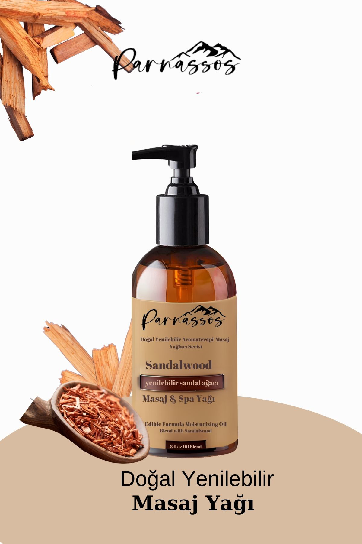 Parnassos Kas Gevşetici Ve Nemlendirici Sandal Ağaci Masaj Yaği 150 Ml
