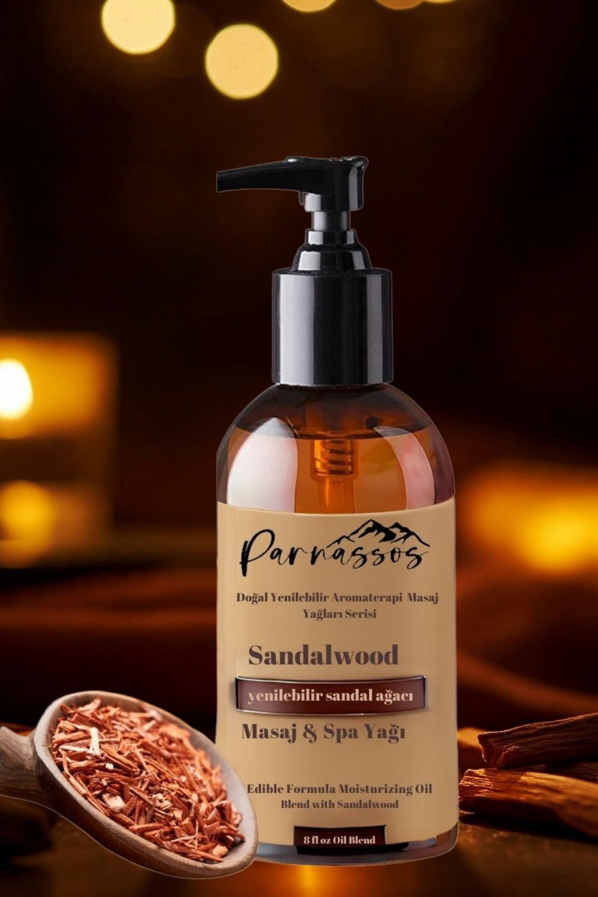 Parnassos Kas Gevşetici Ve Nemlendirici Sandal Ağaci Masaj Yaği 150 Ml