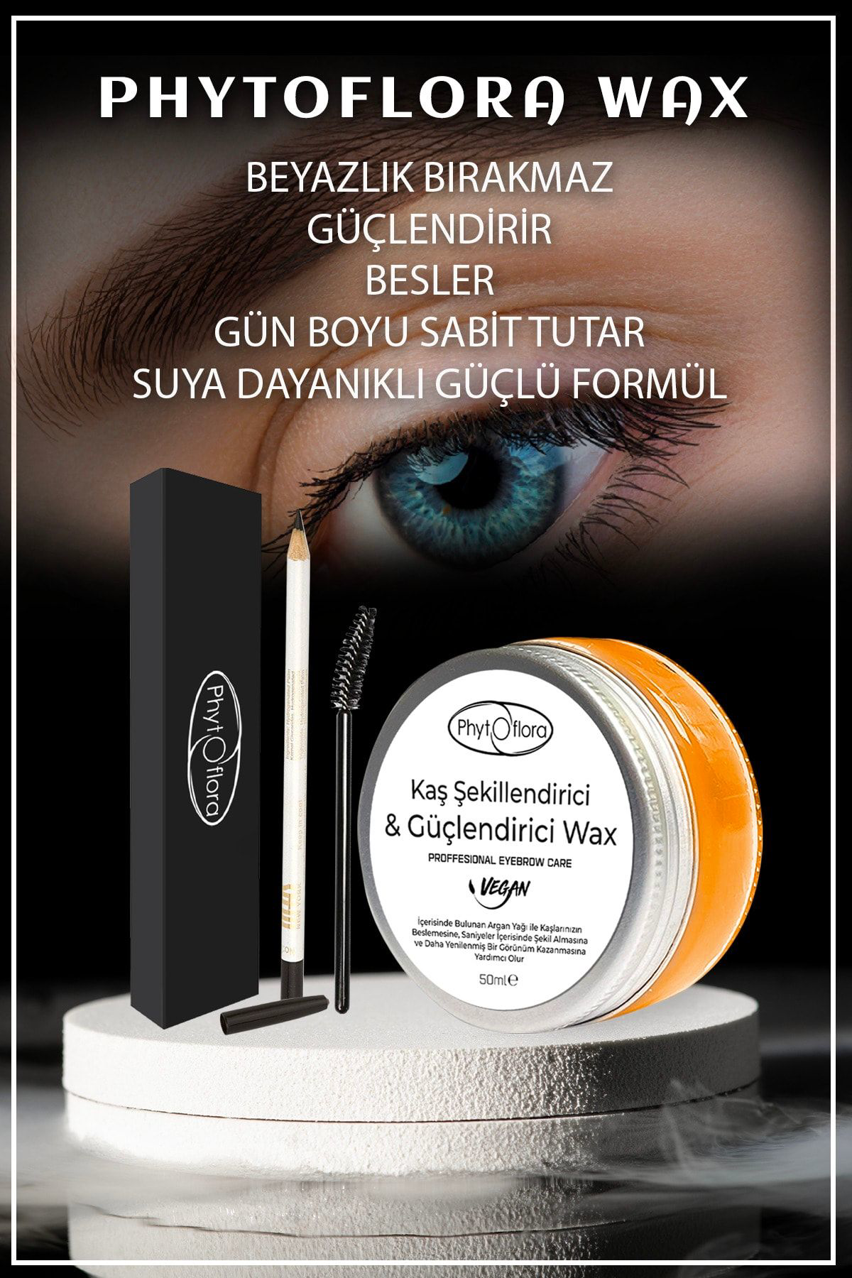 Phytoflora Kaş Sabitleyici Proffesional & Kaş Şekillendirici Jel Wax 50Ml