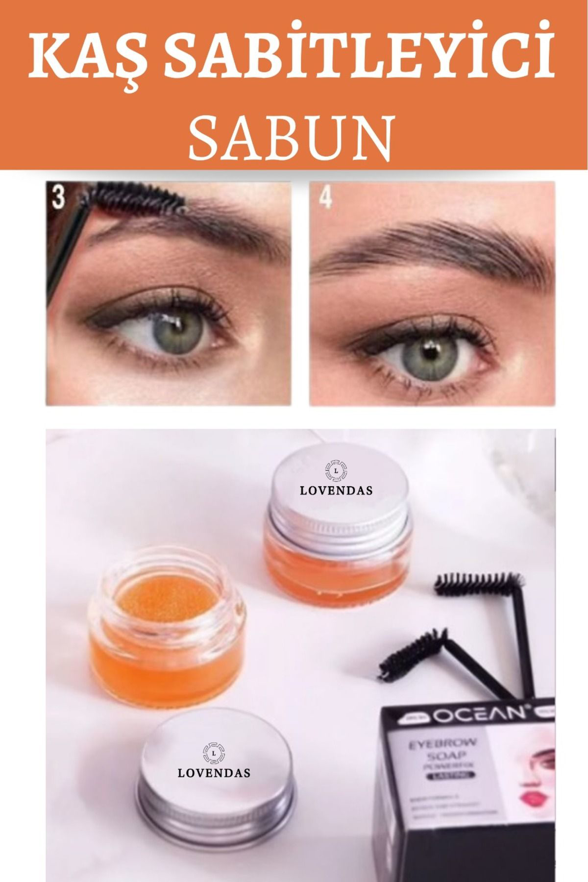 Lovendas Kaş Şekillendirici Sabitleyici Wax - Sabun 20Gr Kaş Sabunu Kerati