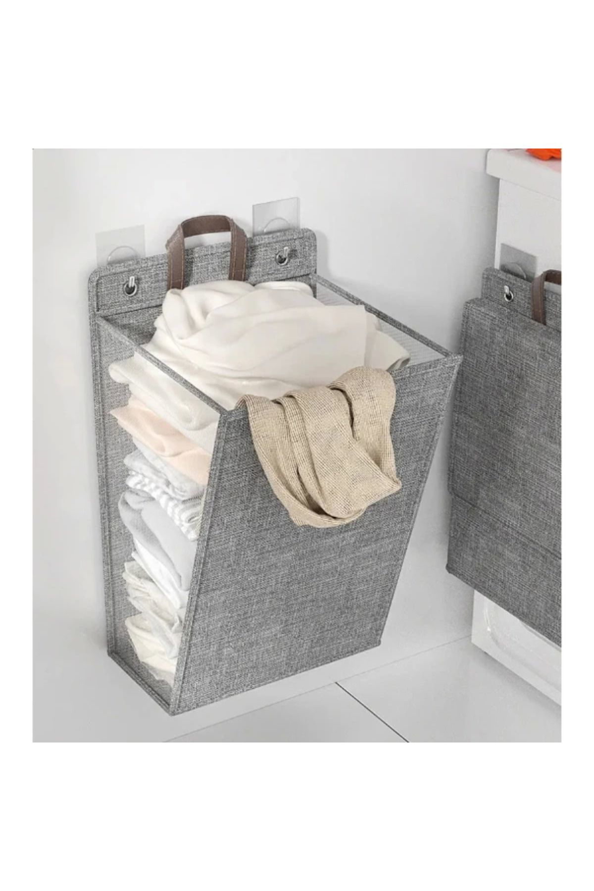 Yusuftex Katlanabilir Asilabilir Kirli Çamaşir Sepeti