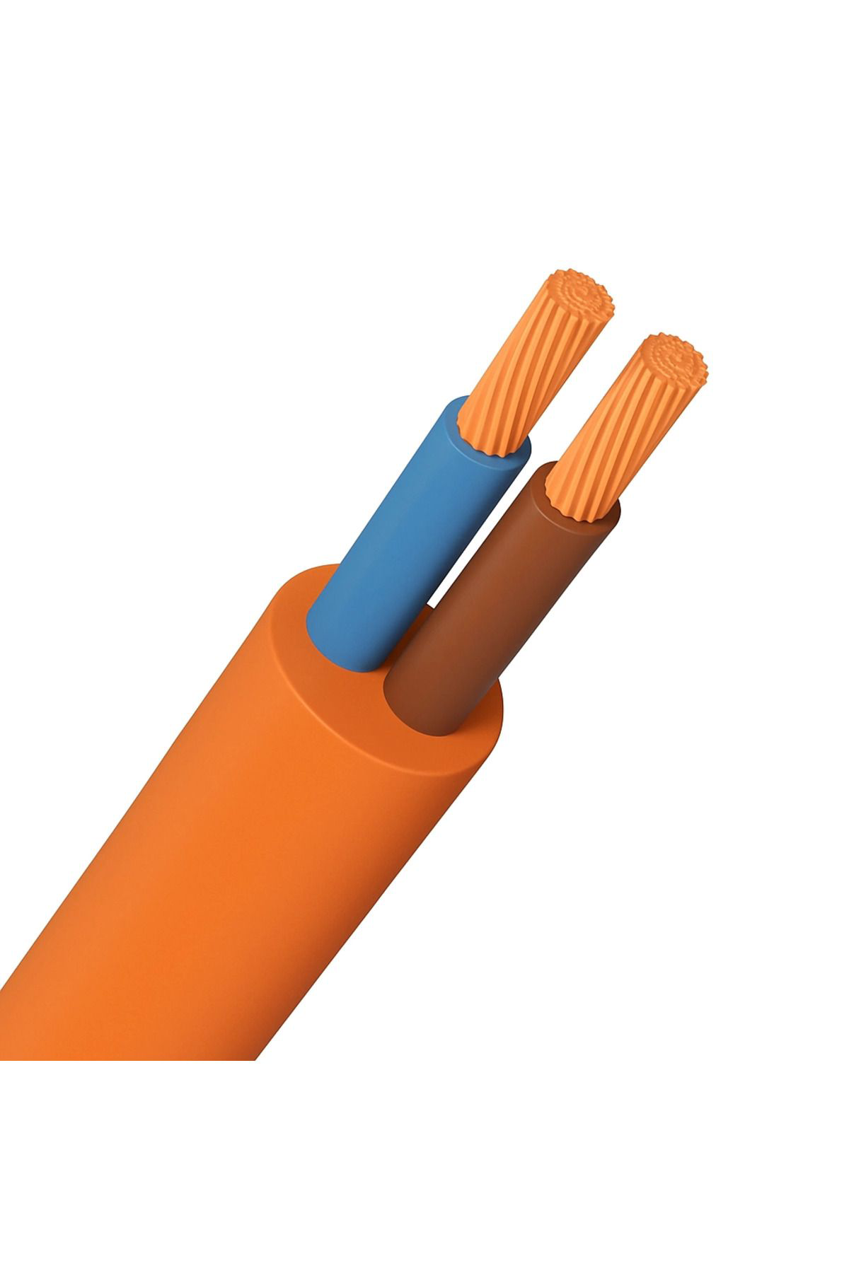 Yusuftex Kauçuk 2X2.5 Ttr Kablo Bakir Turuncu