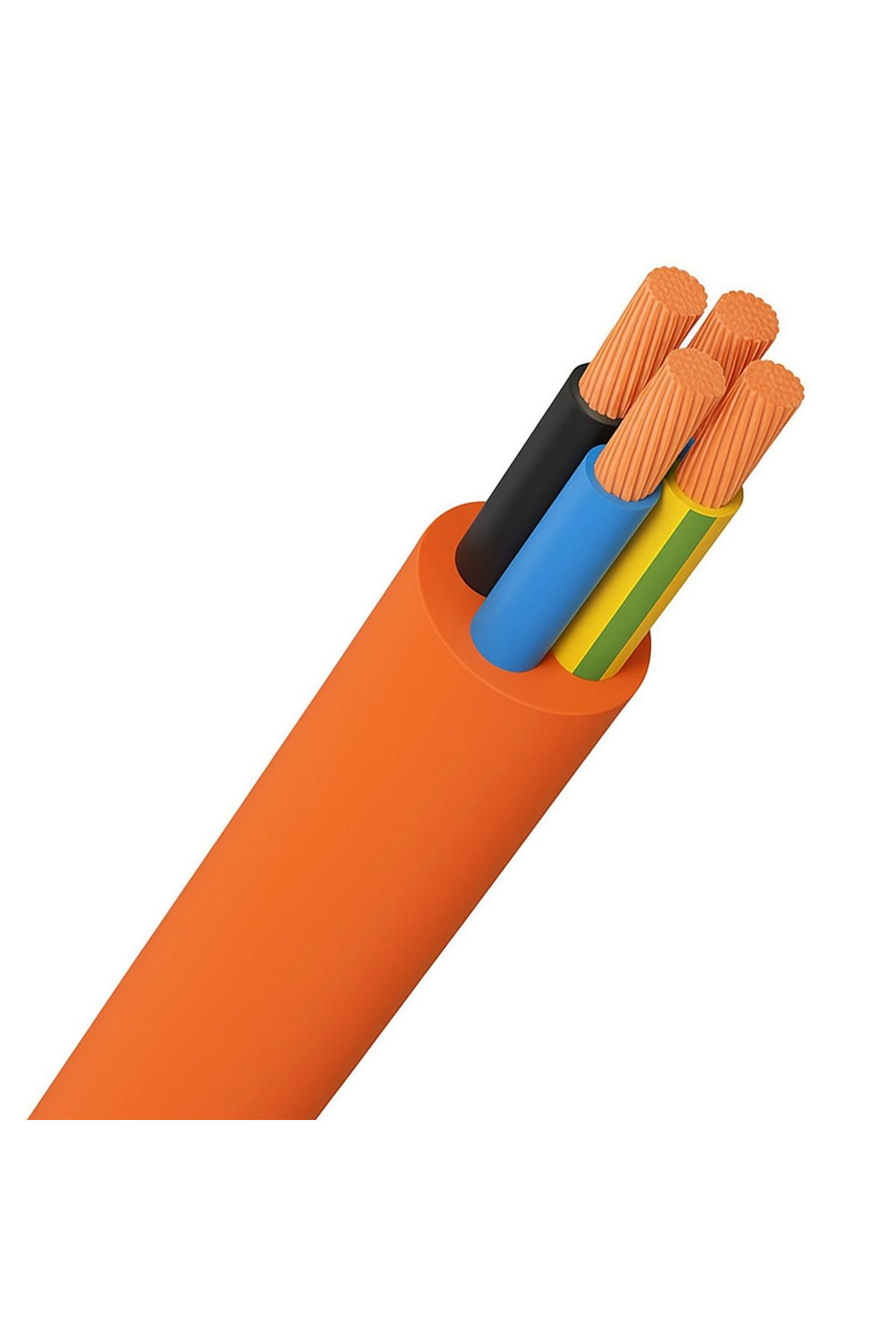 Yusuftex Kauçuk 4X2.5 Ttr Kablo Bakir Turuncu