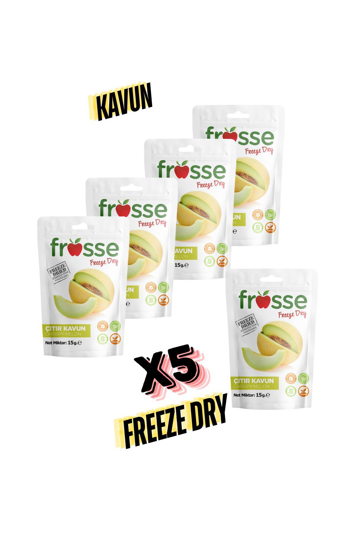 Frosse Kavun Kitiri - Freeze Dried - Üretici Firmadan Dondurularak Kurut