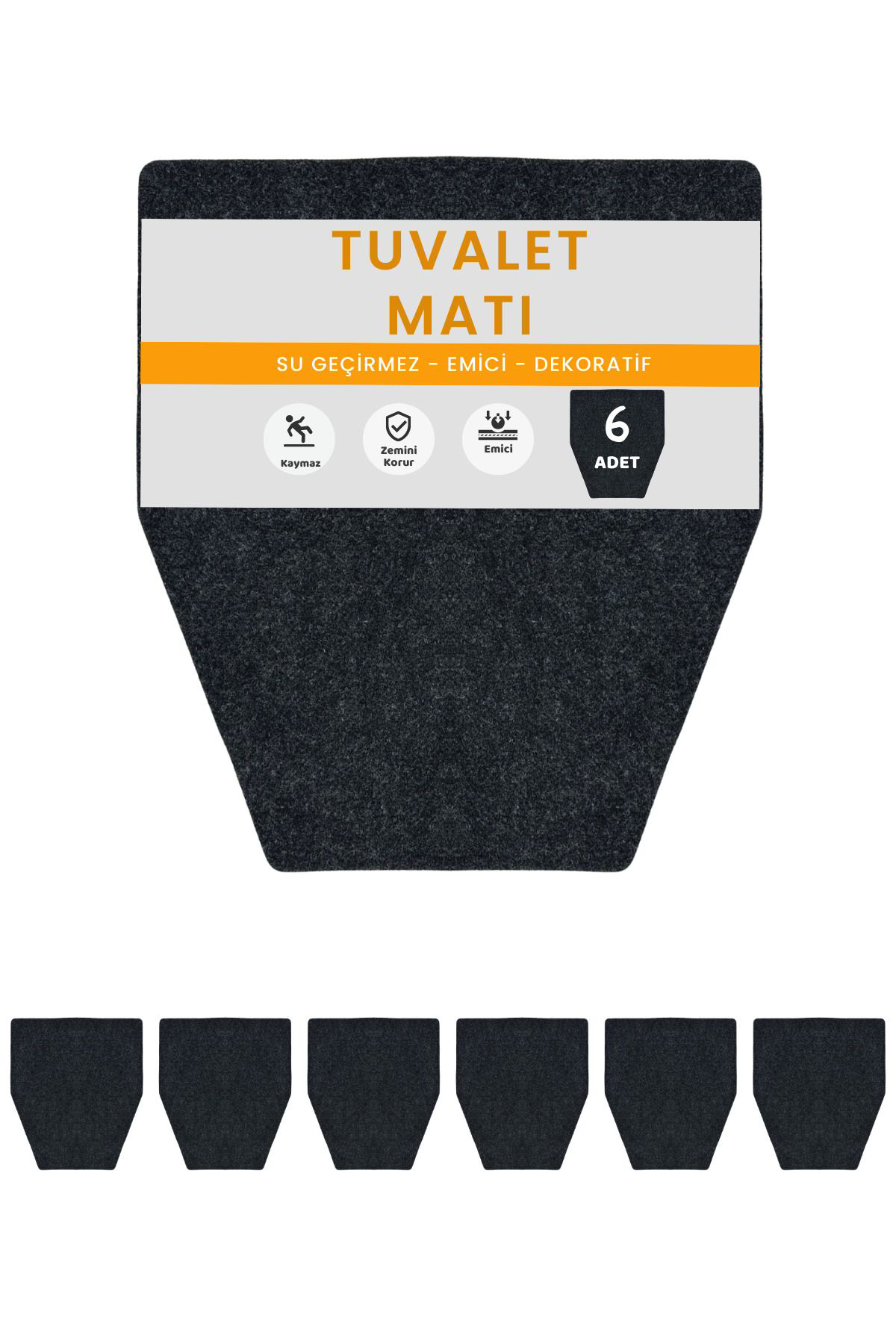 Beylini Kaydirmaz Yikanabilir Tuvalet Halisi Emici Su Geçirmez Koku Tutma