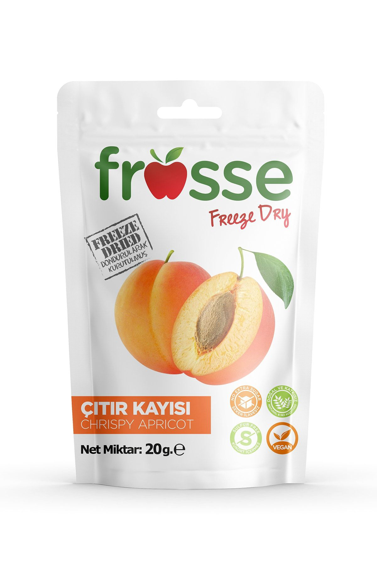 Frosse Kayisi Kitiri, Freeze Dried (Dondurarak Kurutulmuş) Kayisi Cipsi
