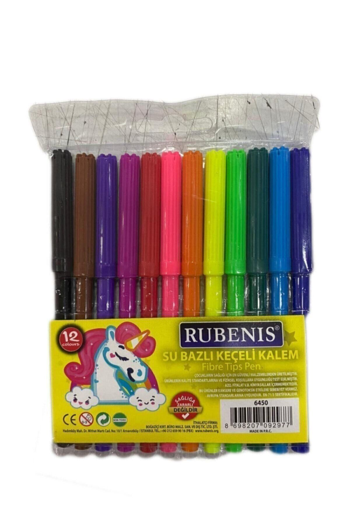 Rubenis Keçeli Kalem 12 Renk