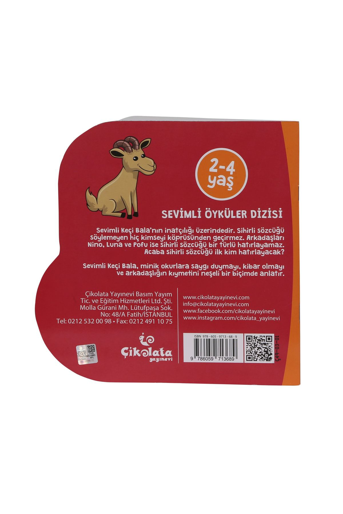 Çikolata Yayinlari Keçi Bala Sihirli Sözcük Çocuk Kitabi