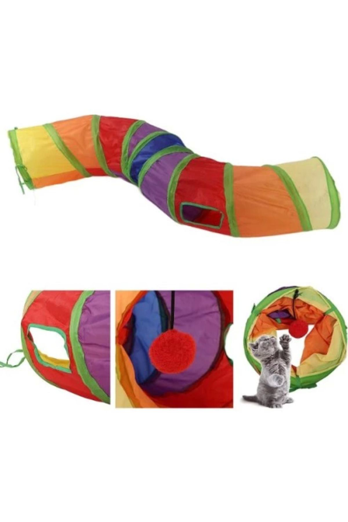 Yusuftex Kedi Oyun Tüneli 117 Cm