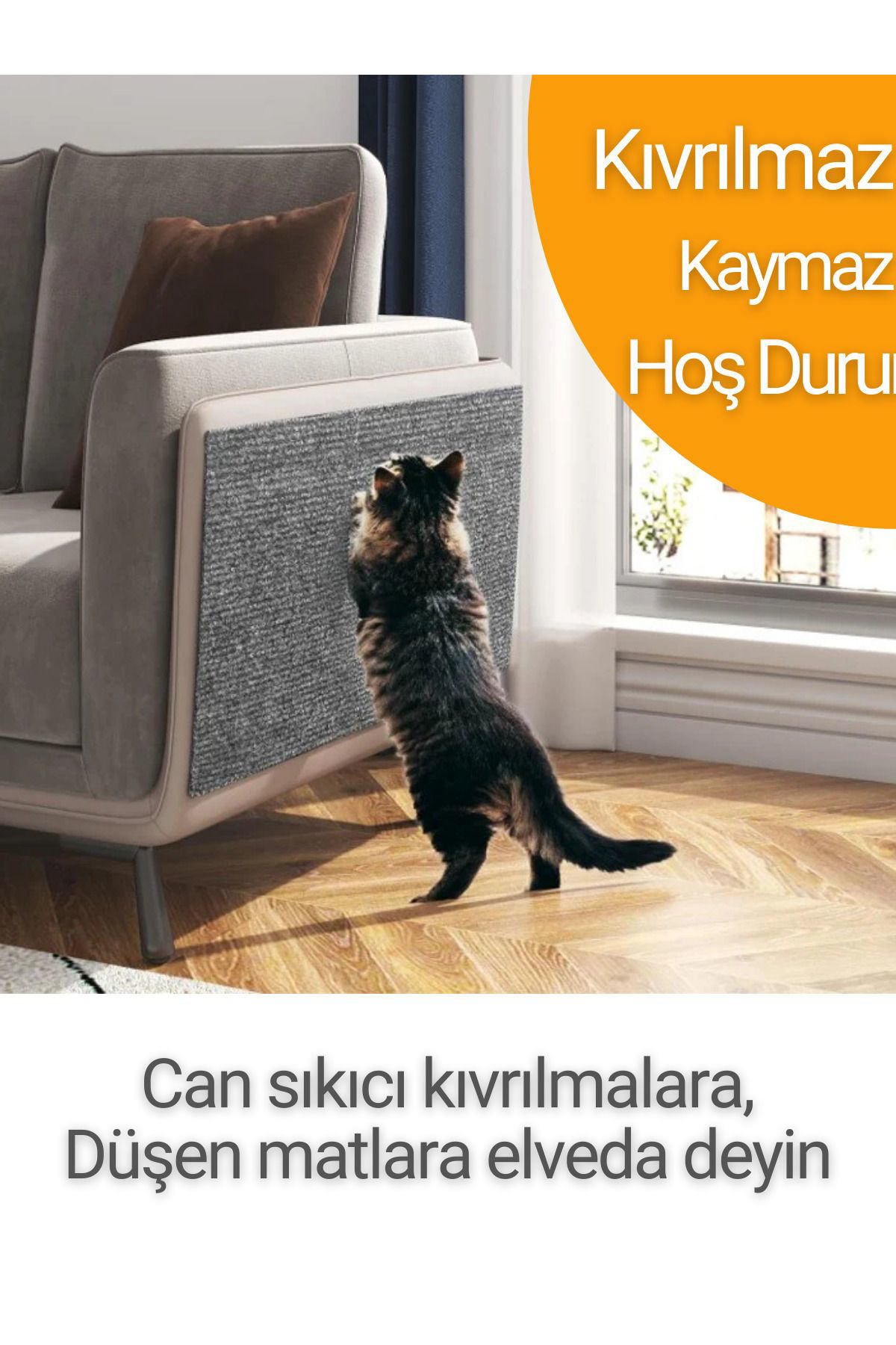 Beylini Kedi Tirmalama Halisi Yapişkanli Her Yüzeye Uygulanabilir Kesileb