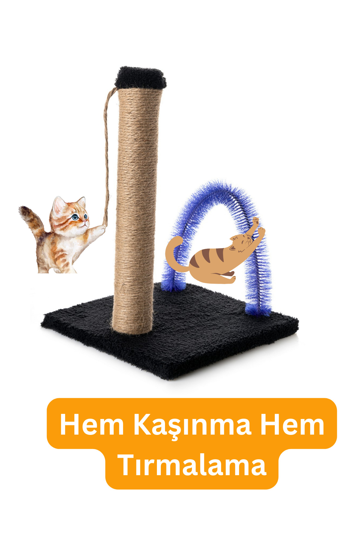 Beylini Kedi Tirmalama Tahtasi Kedi Kaşinma Tahtasi Peluş Kumaş Silinebil