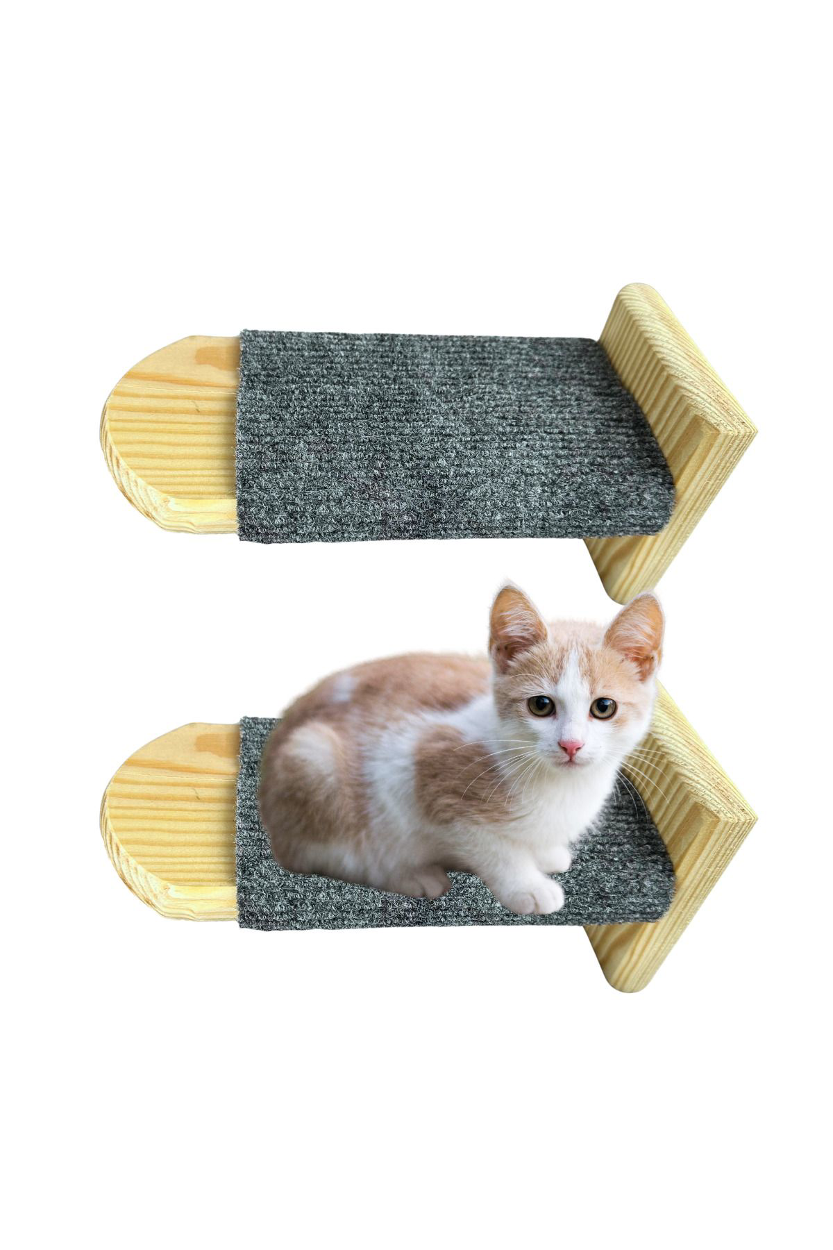 Beylini Kedi Tirmanma Merdiveni Duvara Monte 2 Li Paket,Tirnaklar Ve Ayak