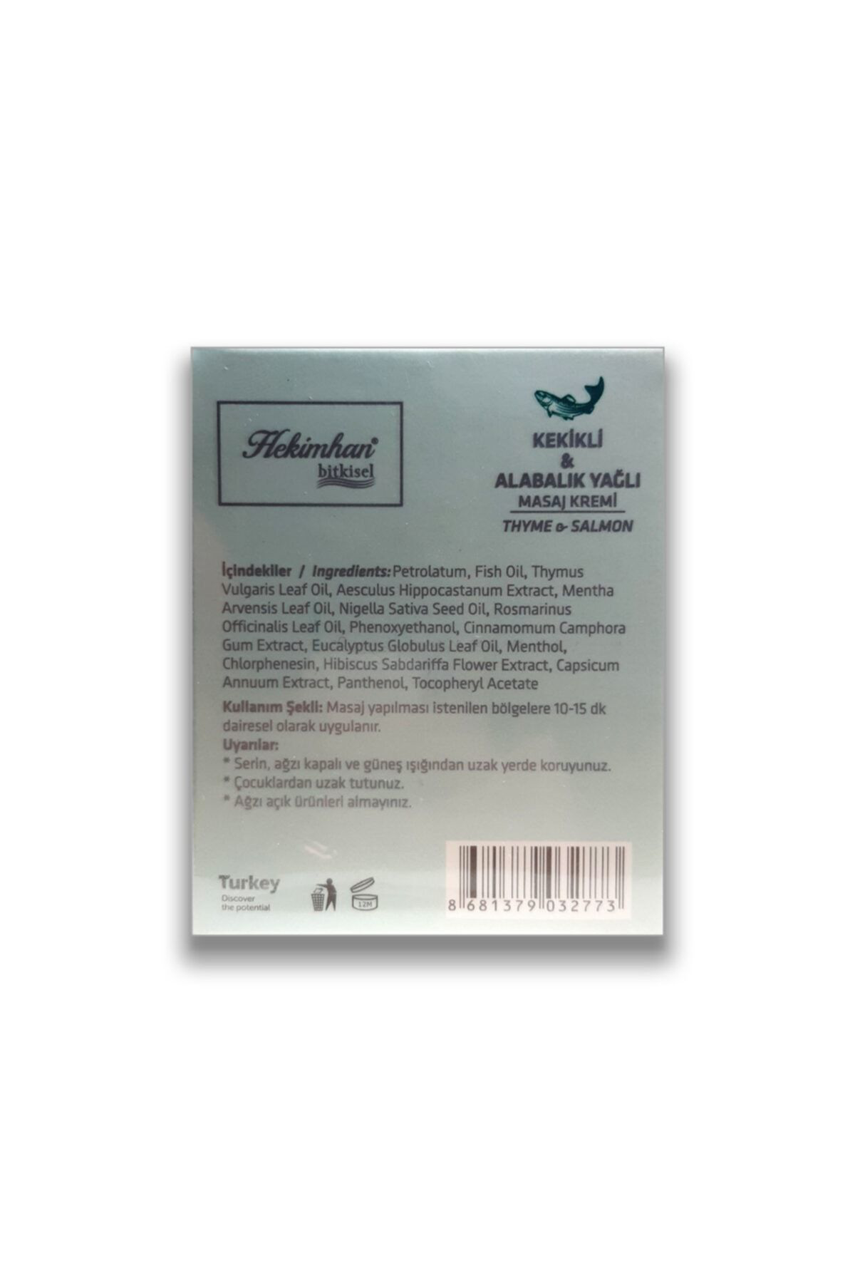Hekimhan Kekikli & Alabalik Yağli Masaj Kremi 210 Gr