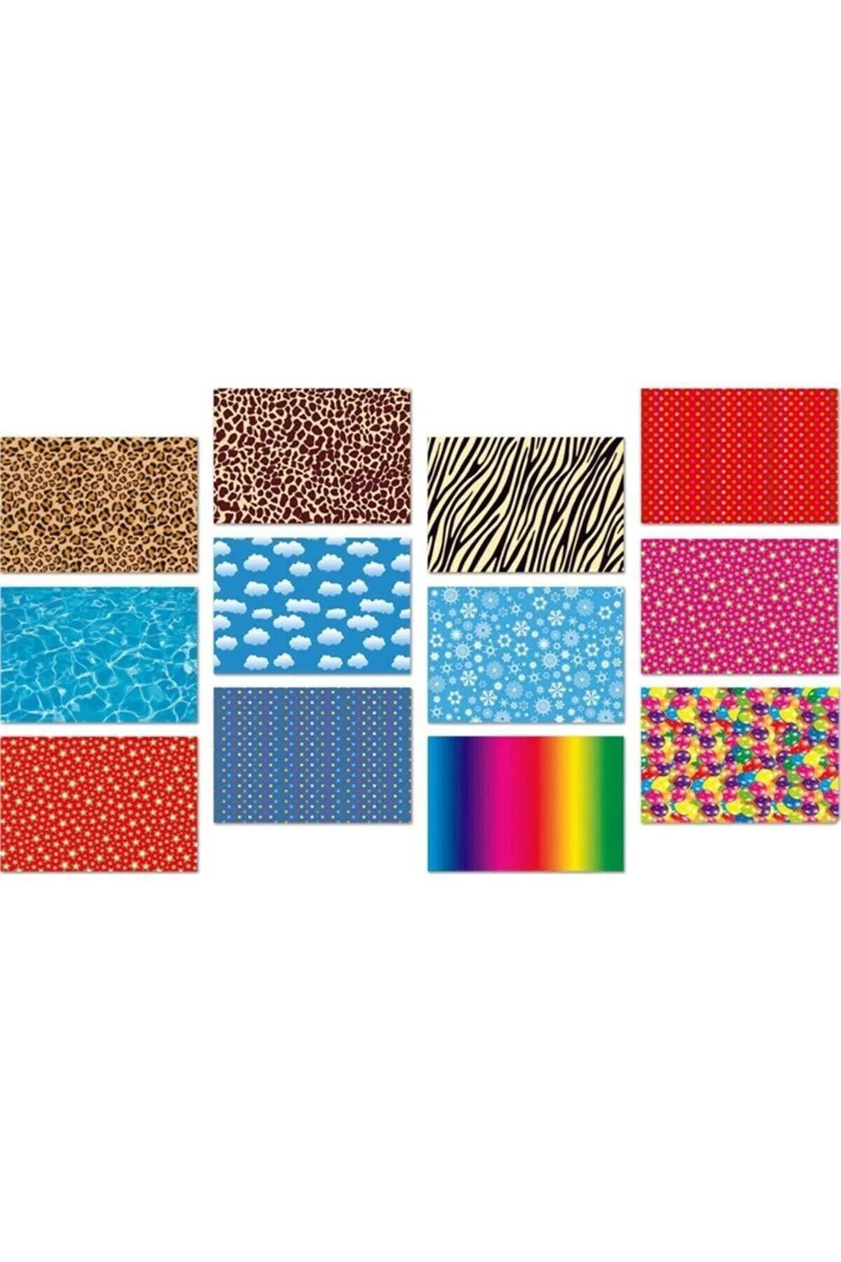 Keskin Color Keskin Color Fon Kartonu 12 Li 35 X 50 Cm Karişik Renk Desenli Fo