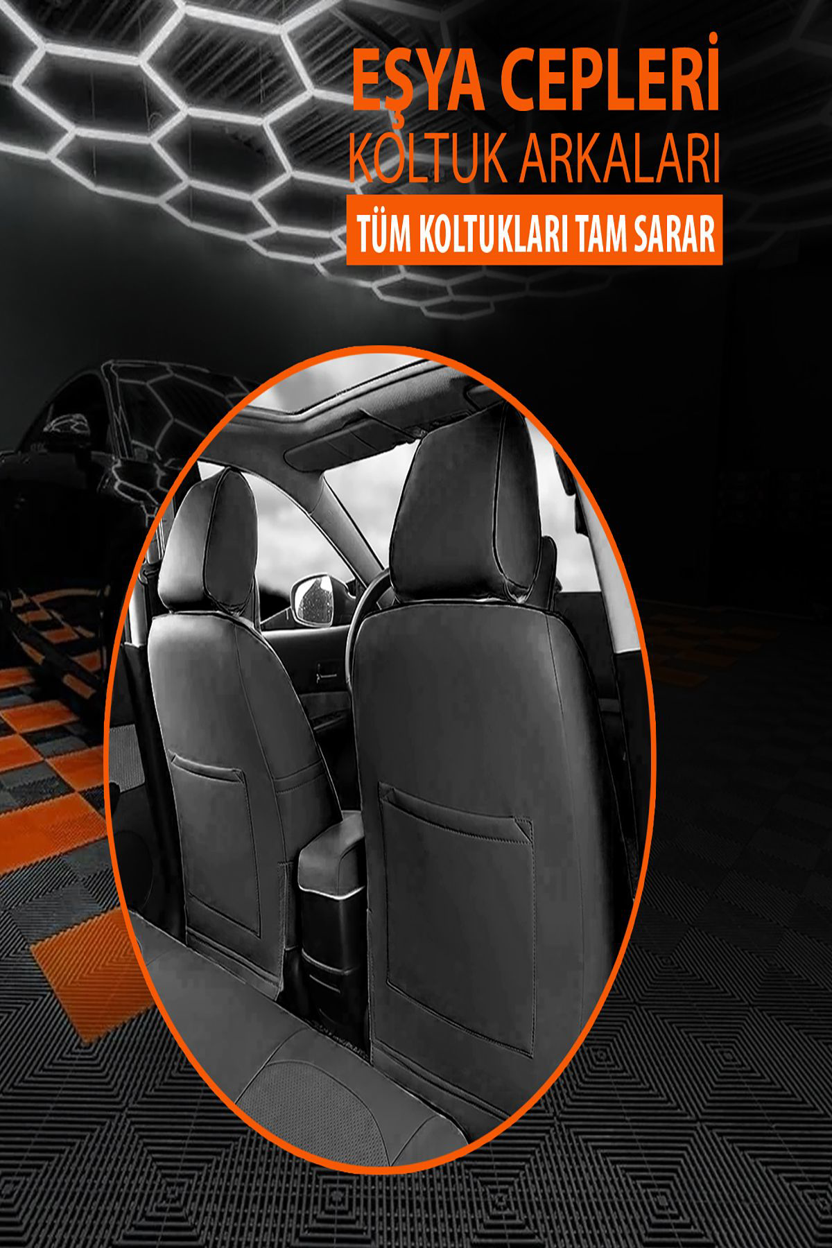 Dgnl Kia Rio Sw 2000-2005 Uyumlu Oto Koltuk Kilifi Enigma Serisi - Tab
