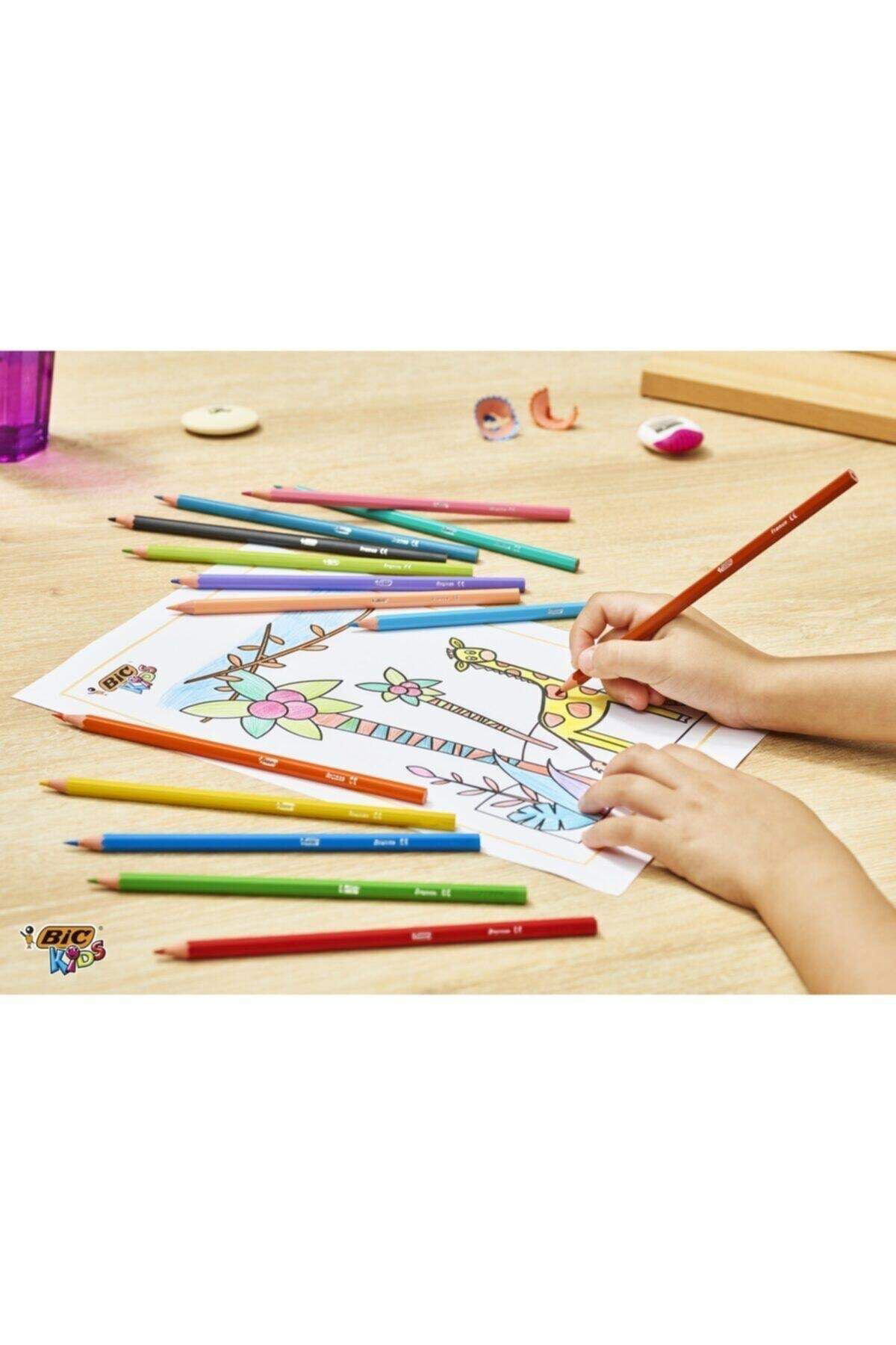 Bic Kids Tropicolor 12 Renk Kuru Boya Kalemi