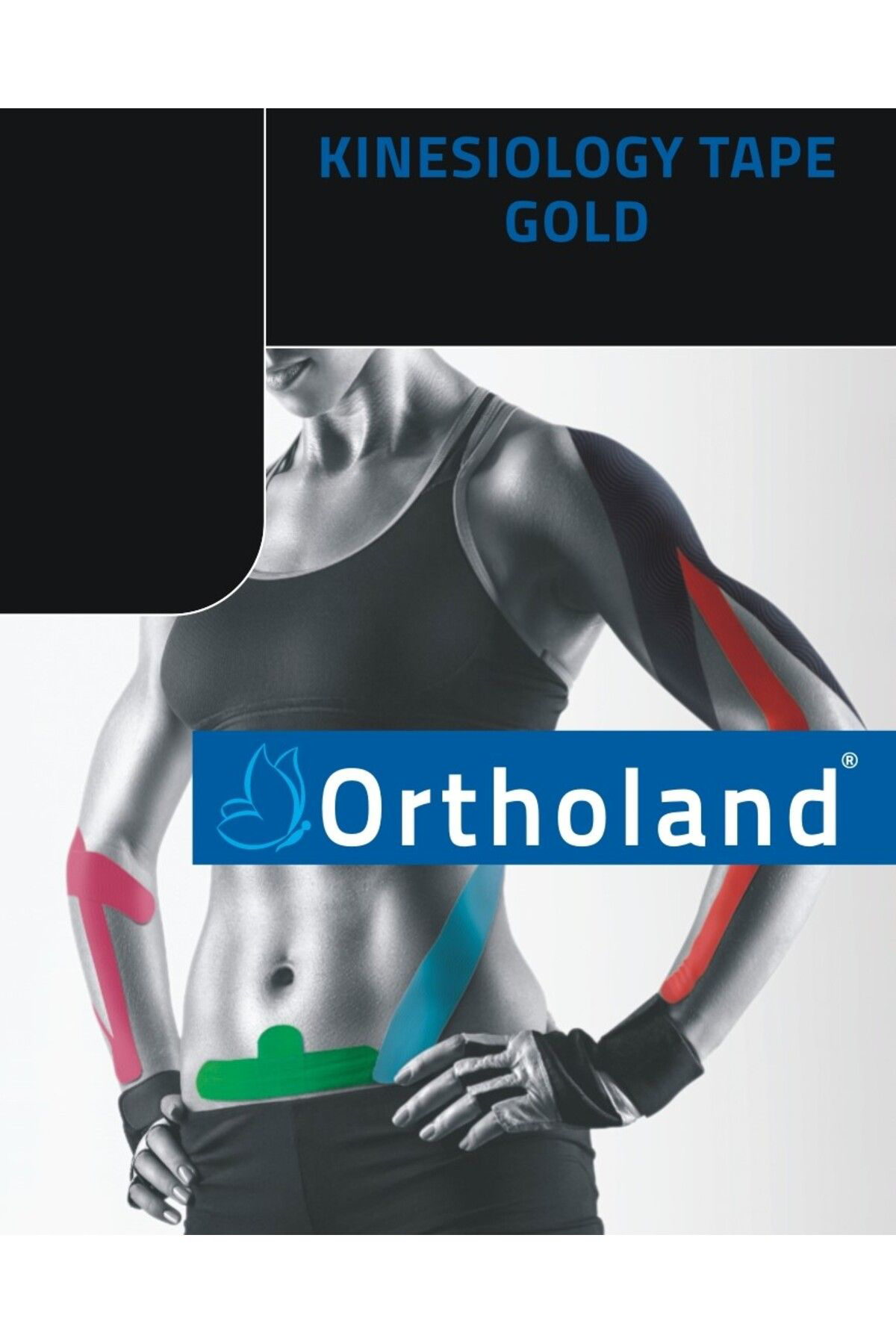 Ortholand Kinesiology Bant 5 Cm*5 Mt  Siyah Renk