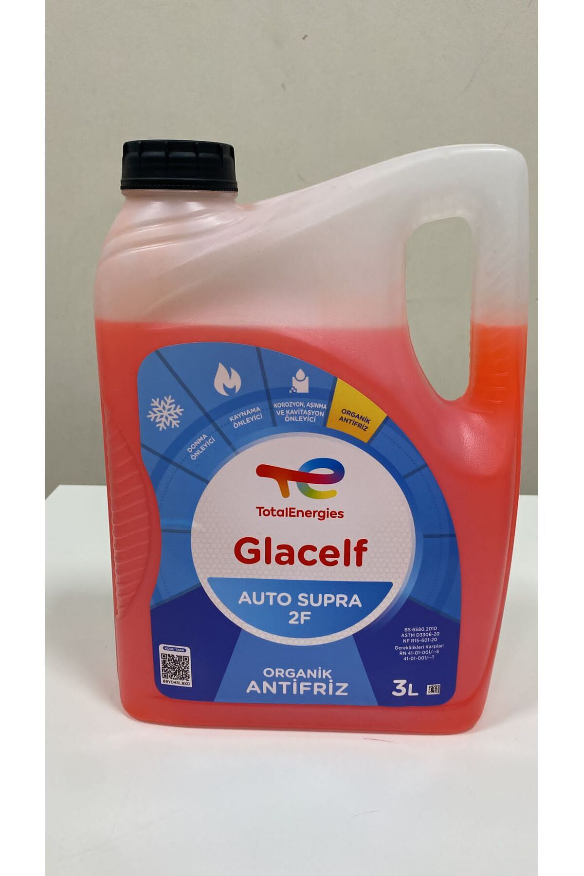 Total Kirmizi Organik Glacelf 2F Supra 3Lt Kirmizi Organic Antifriz