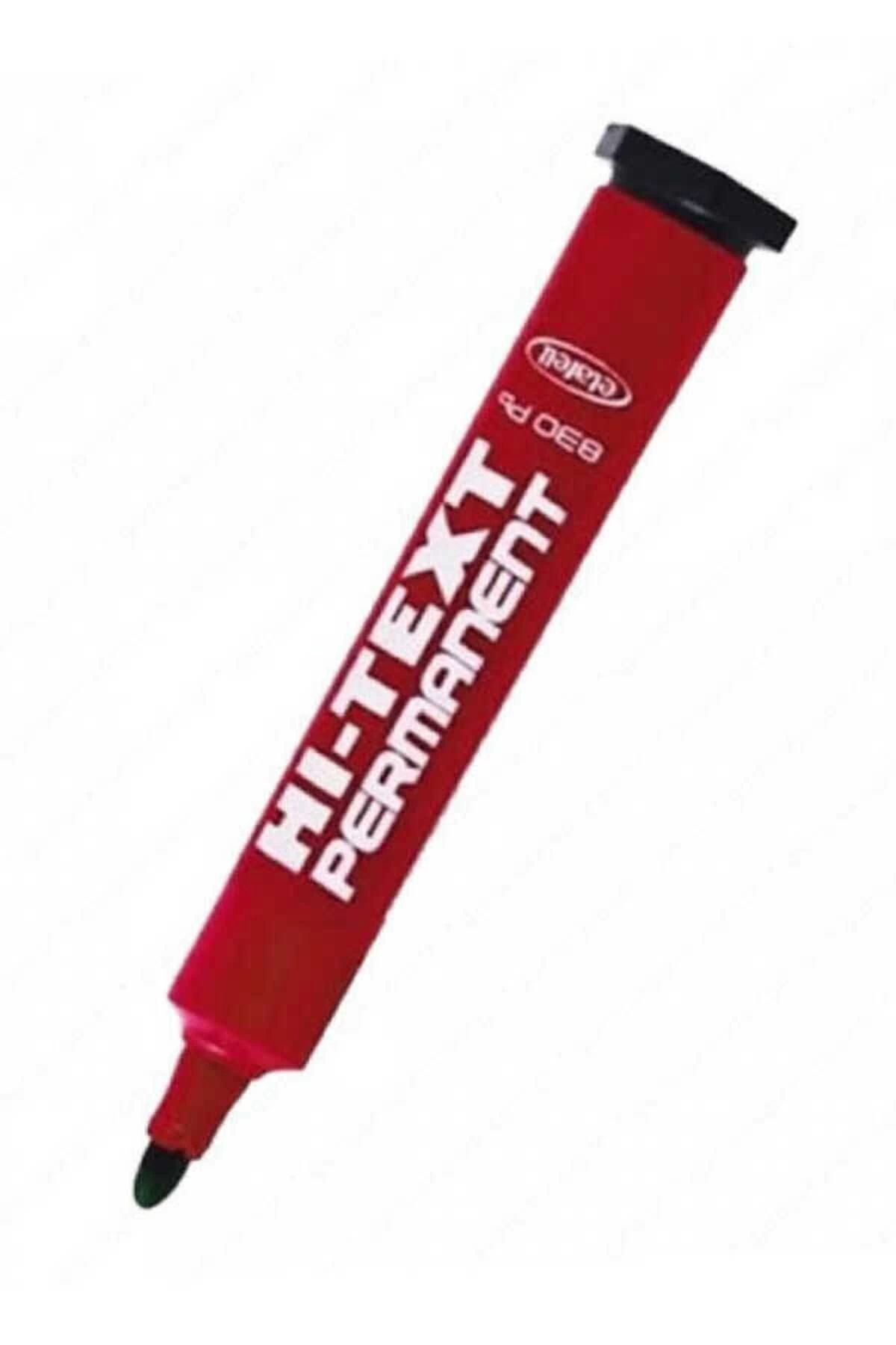 Hi-Text Kirmizi Permanent Kesik Uçlu Kalici Koli Kalemi 830Pb