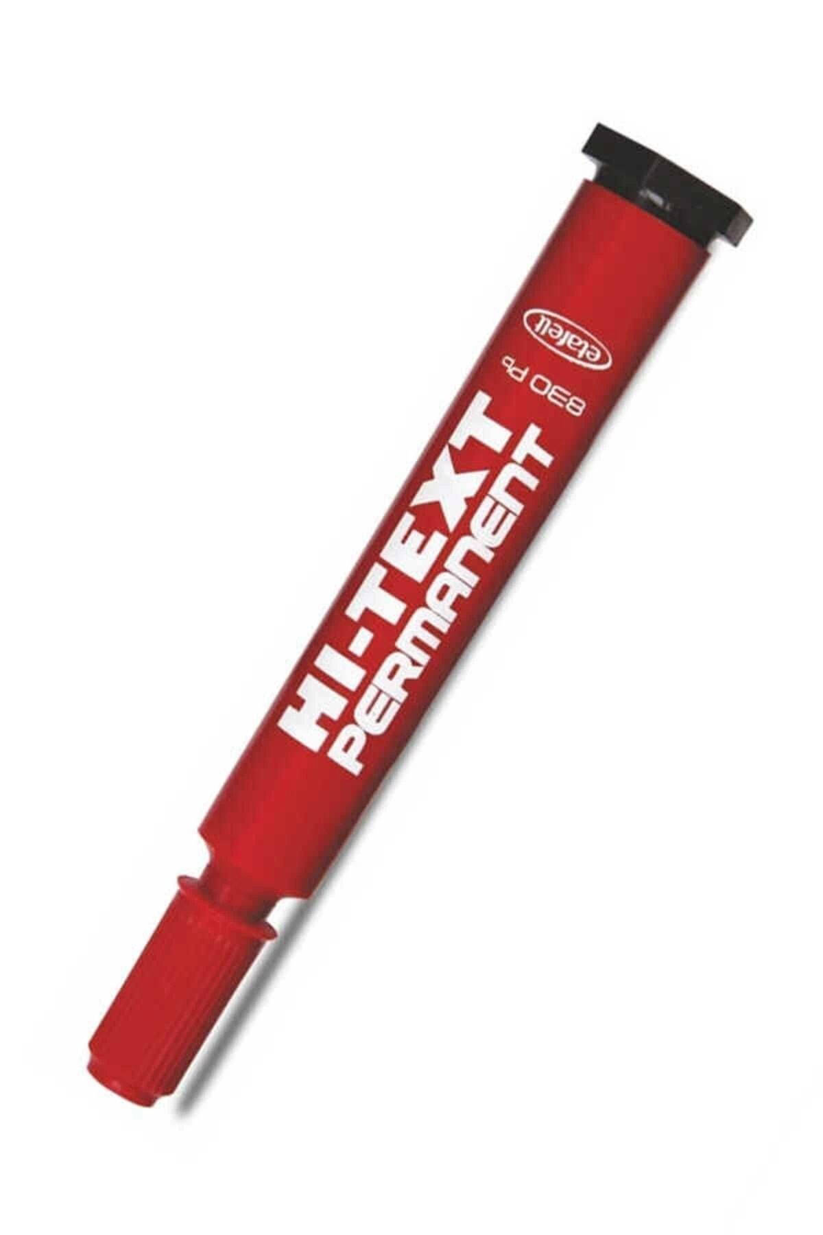 Hi-Text Kirmizi Permanent Kesik Uçlu Kalici Koli Kalemi 830Pb