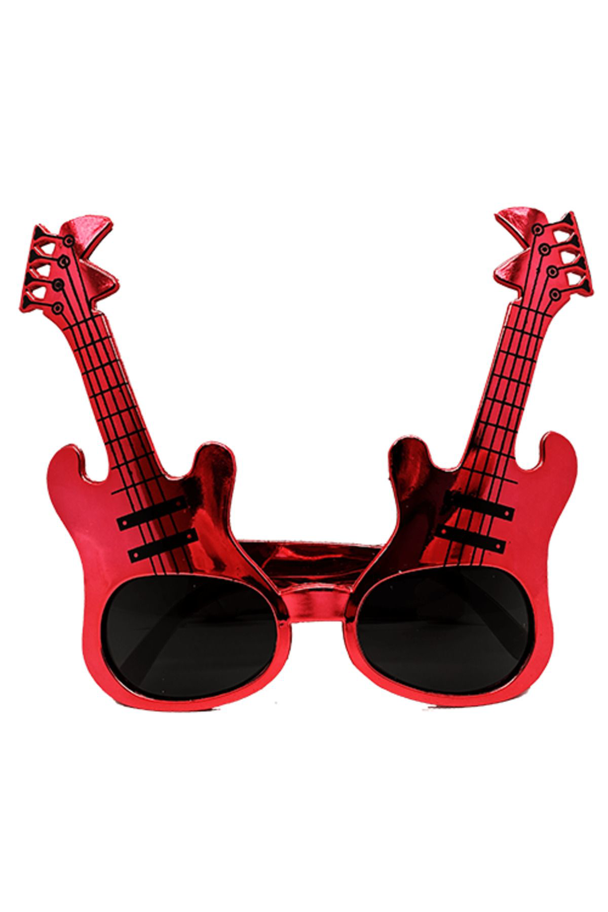 Ok Aksesuar Kirmizi Renk Rockn Roll Gitar Şekilli Parti Gözlüğü 15X15 Cm  Go5