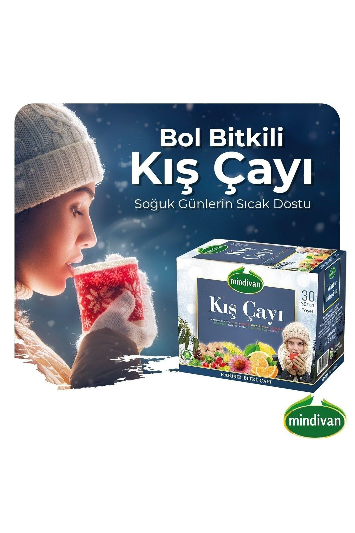 Mindivan Kiş Çayi 30'Lu Süzen Poşet