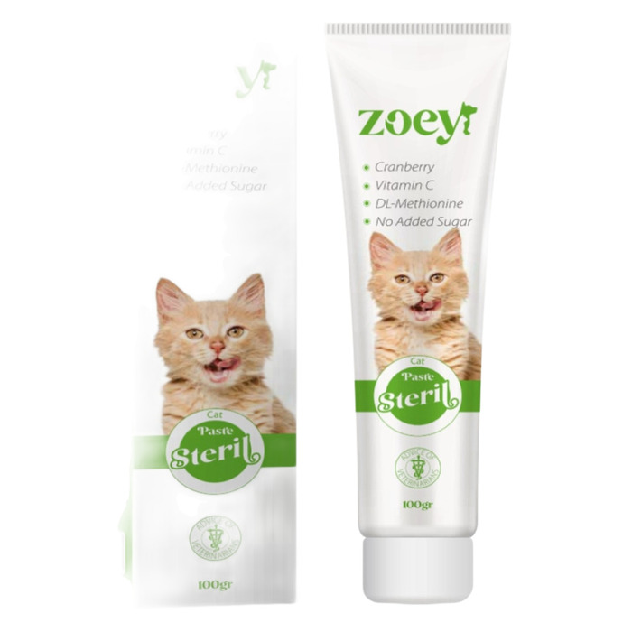 Zoey Kisirlaştirlmiş Kediler İçin Tüy Yumaği Önleyici Malt Paste 100 G