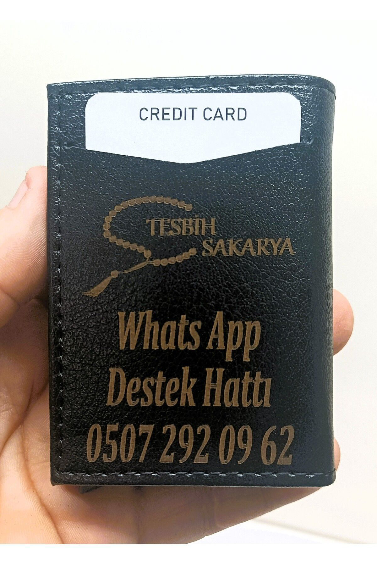 Tesbih Sakarya Kişiye Özel İsimli - Mekanizmali Otomatik Kizakli Kartlik Cüzdan