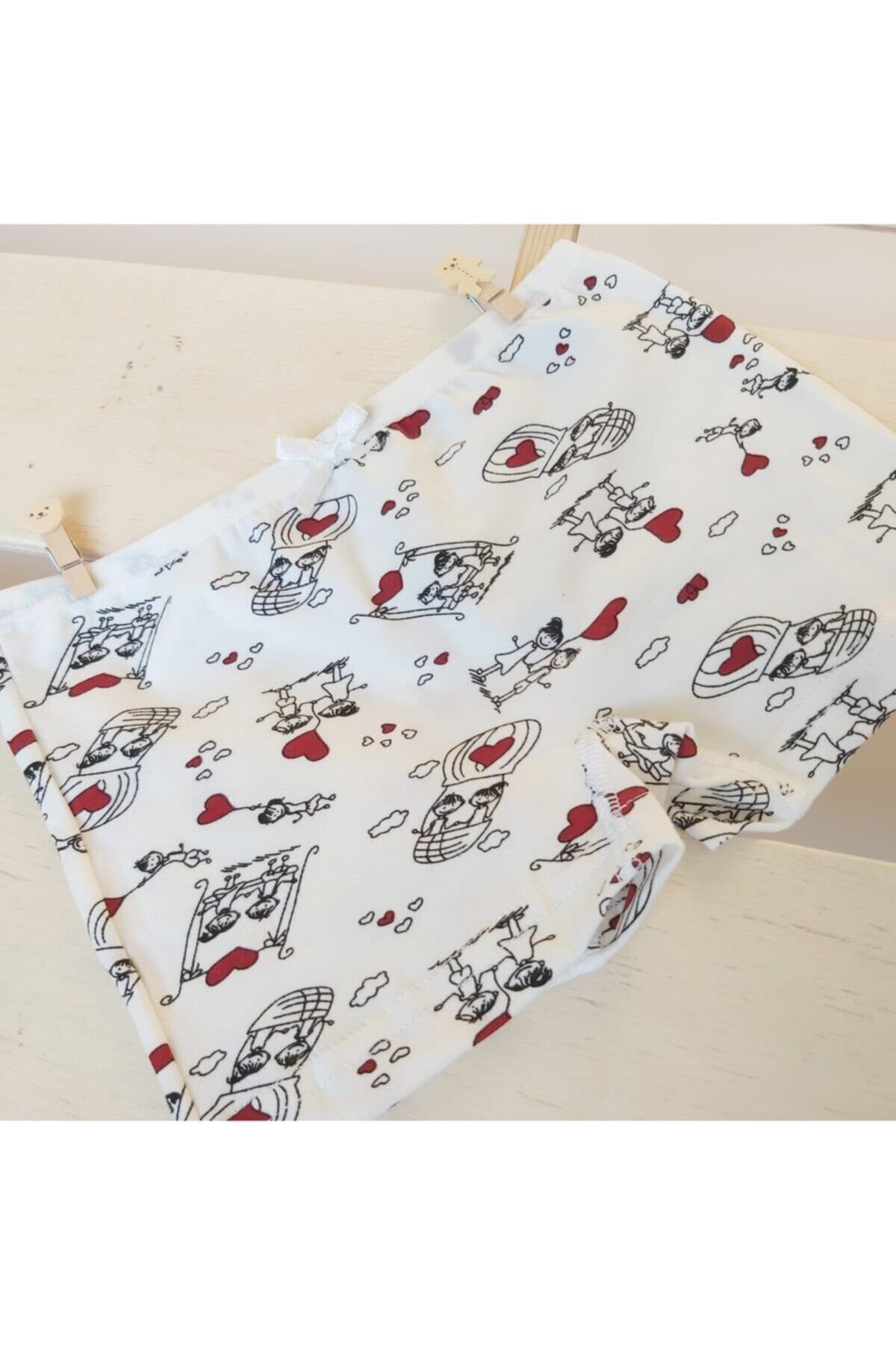Ceylanoğlu Kiz Çocuk 6'Li Desenli Boxer