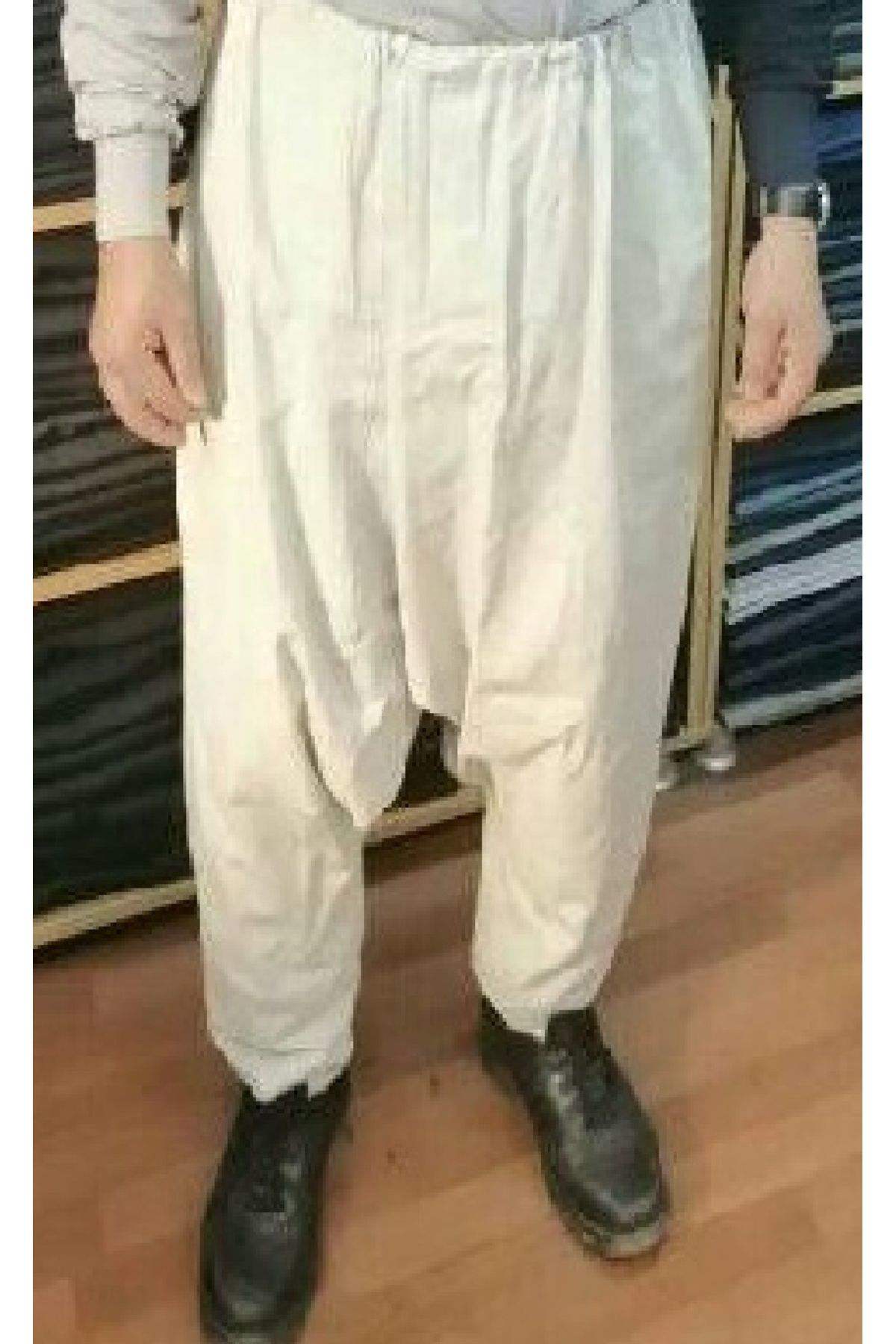 KLAS,ORJİNAL ADANA ŞALVARI,BEYAZ RENK SATINAL.ŞALVAR İÇİN,BOY ve 