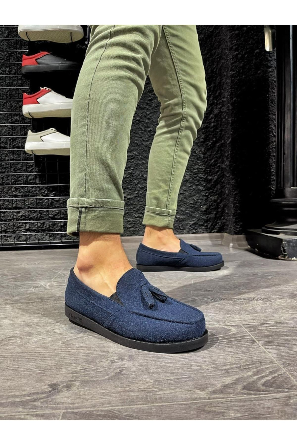 K&A Knack Loafer Erkek Ayakkabi 007 Mavi