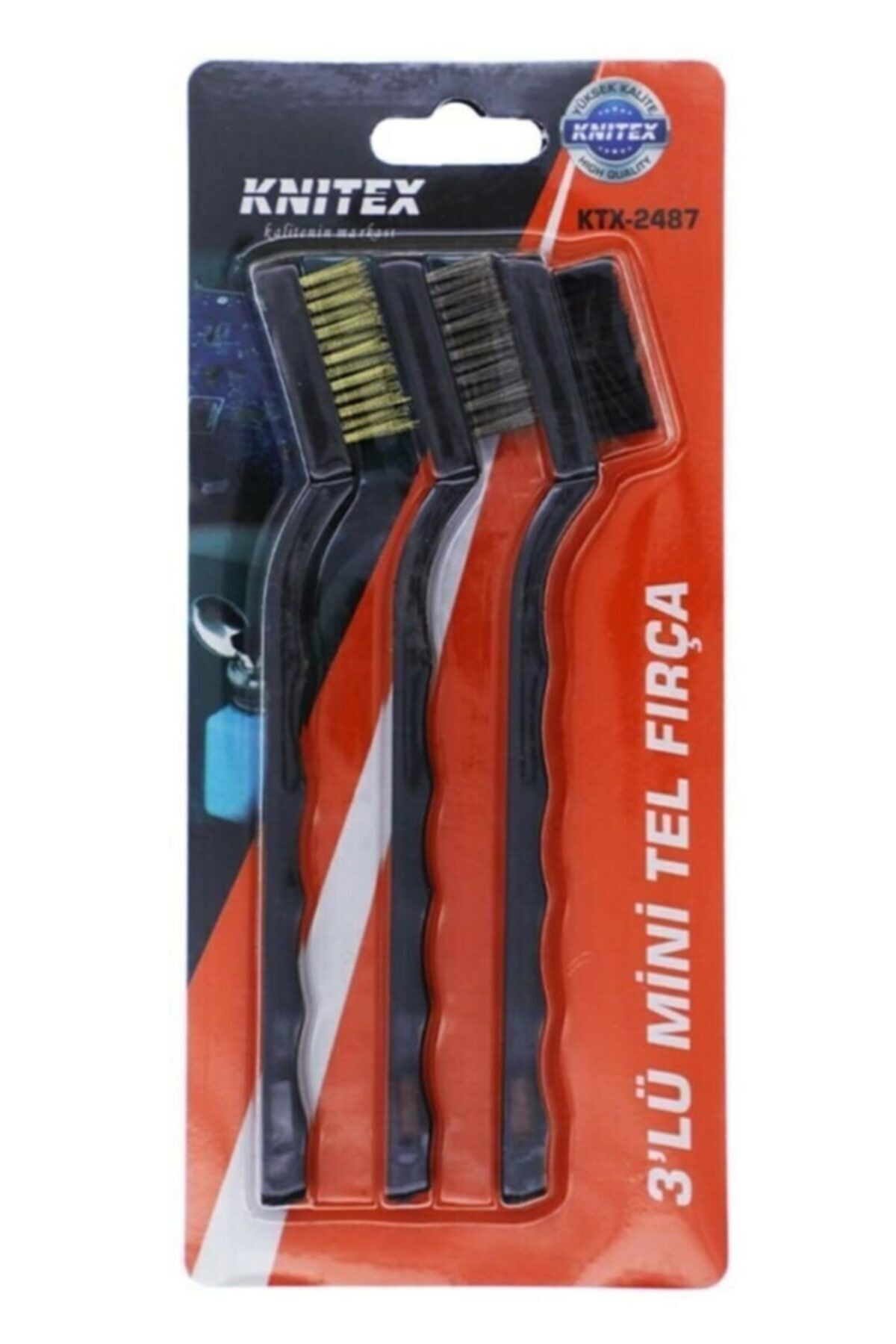 Hobi Mekatronik Knitex Ktx-2487 Mini Tel Firça 3'Lü