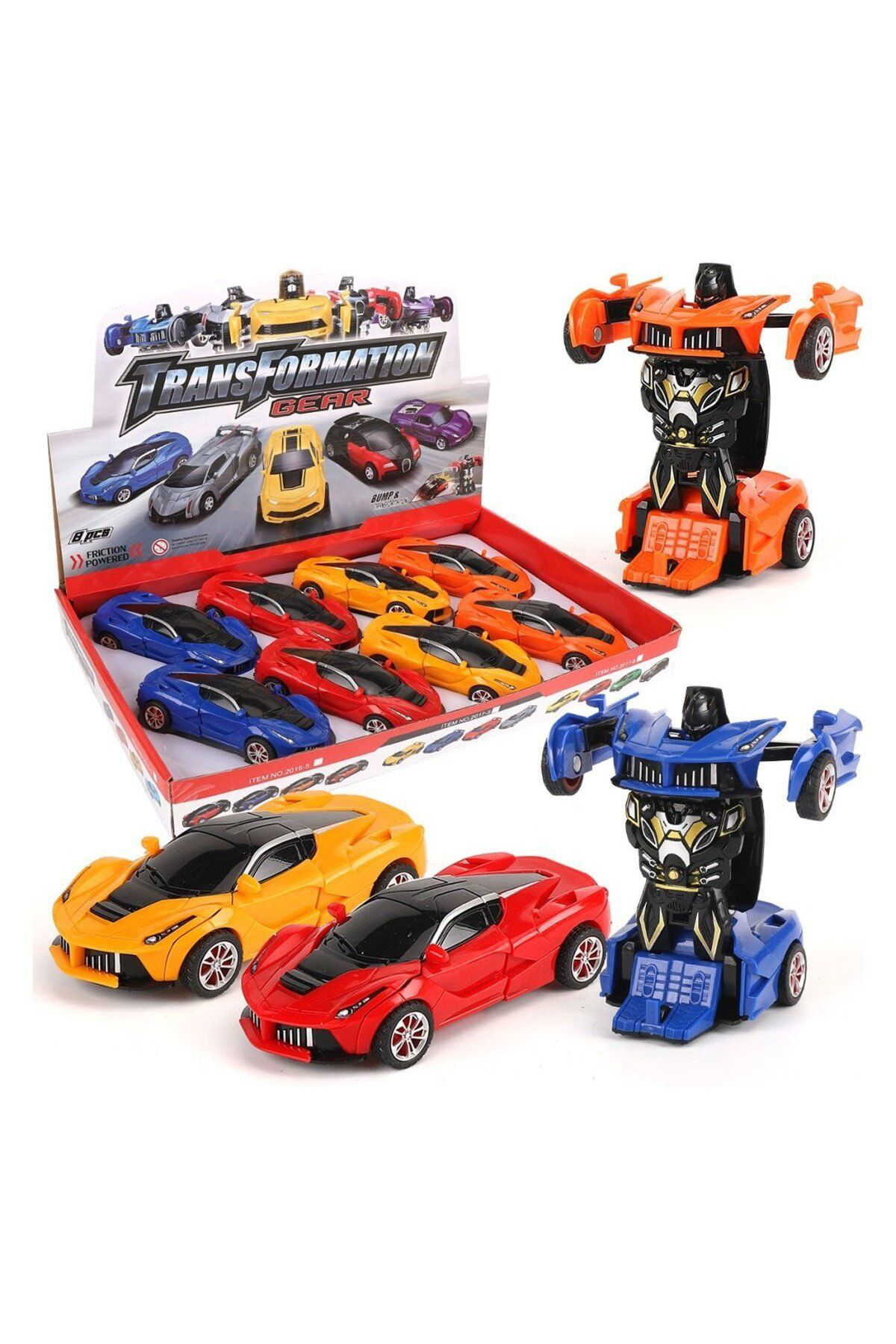 Vardem Oyuncak Kns-2019-3 Sürtmeli Robota Dönüşen Araba -