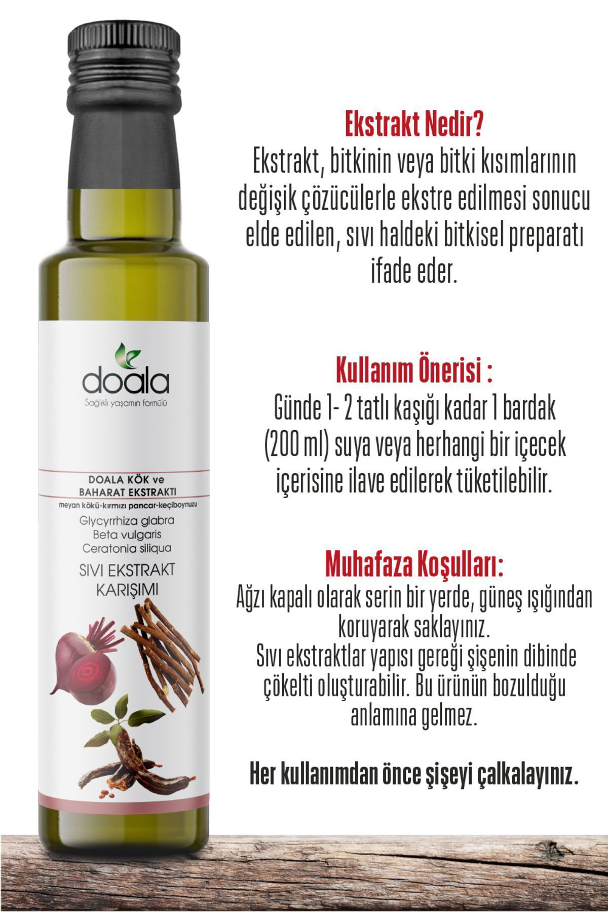 Doala Kök Ve Baharat Ekstresi 225 Ml