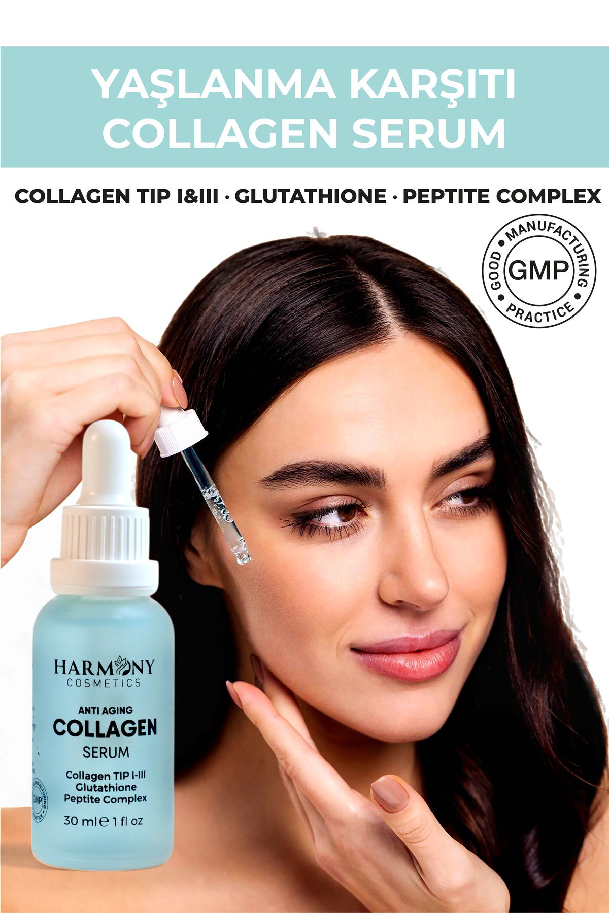 Harmony Cosmetics Türkiye Kolajen Krem Kolajen Serum Yoğun Nemlendirici Bakim Kremi 3'Lü Ba