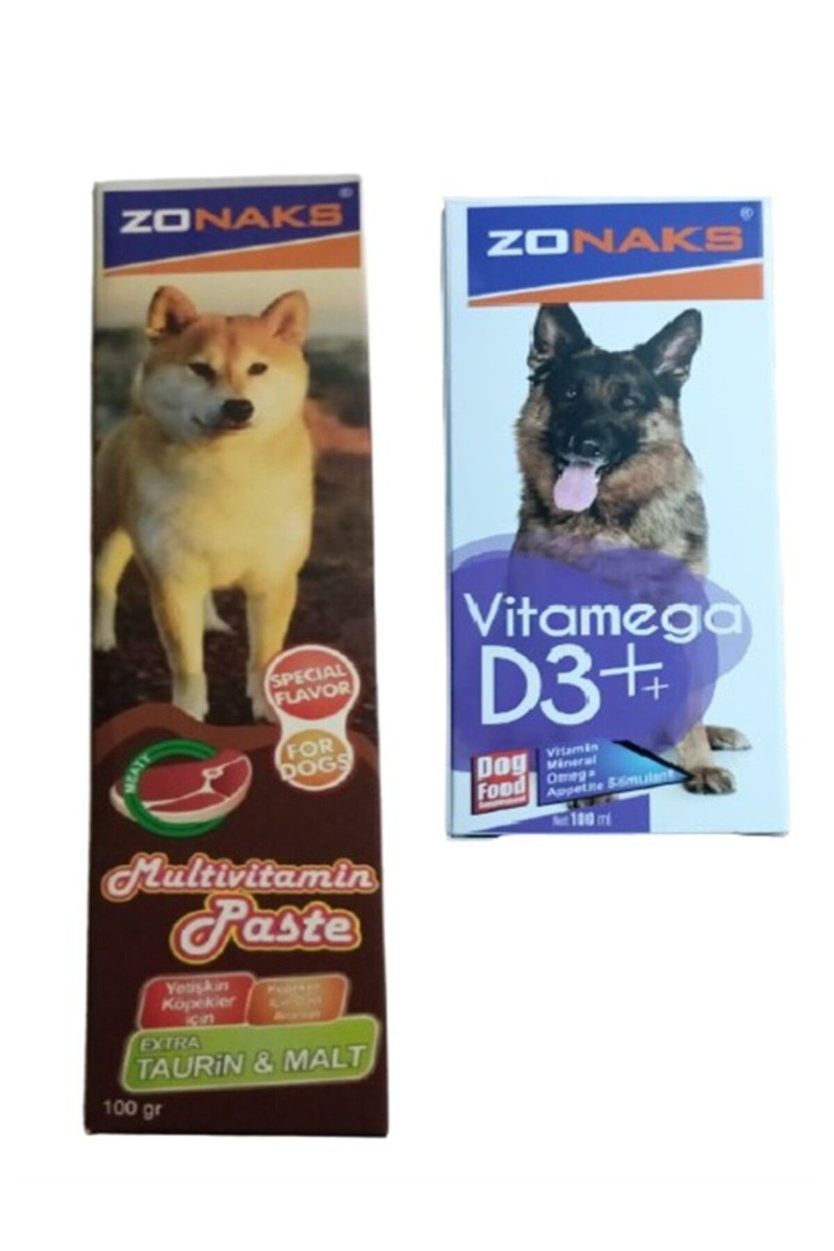 Zonax Köpek Multivitamin Pasta (Extra Taurin & Malt) + Köpek D3 Vitamin
