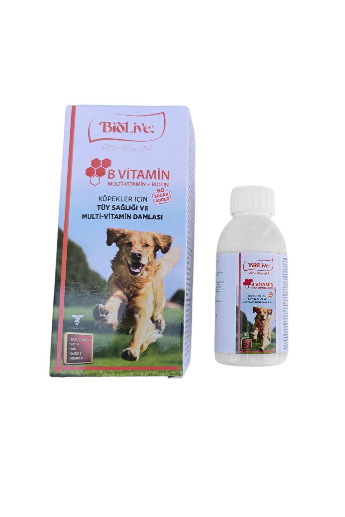 Biolive Köpekler İçin B Vitamin Multivitamin Tüy Sağliği Likit Vitamin 10